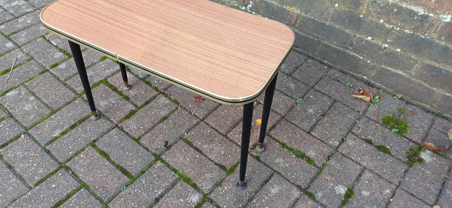 Small Mid-Century Retro Coffee Table | Compact Multi-Purpose Table | Vintage Functional Decor