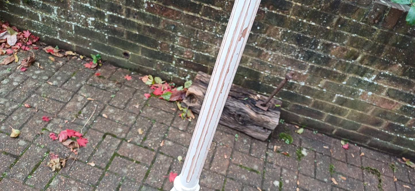 Stunning Vintage Early 20th Century Vintage Working Standard Lamp Painted with Stripped Wooden Detail FREE HAND Delivery