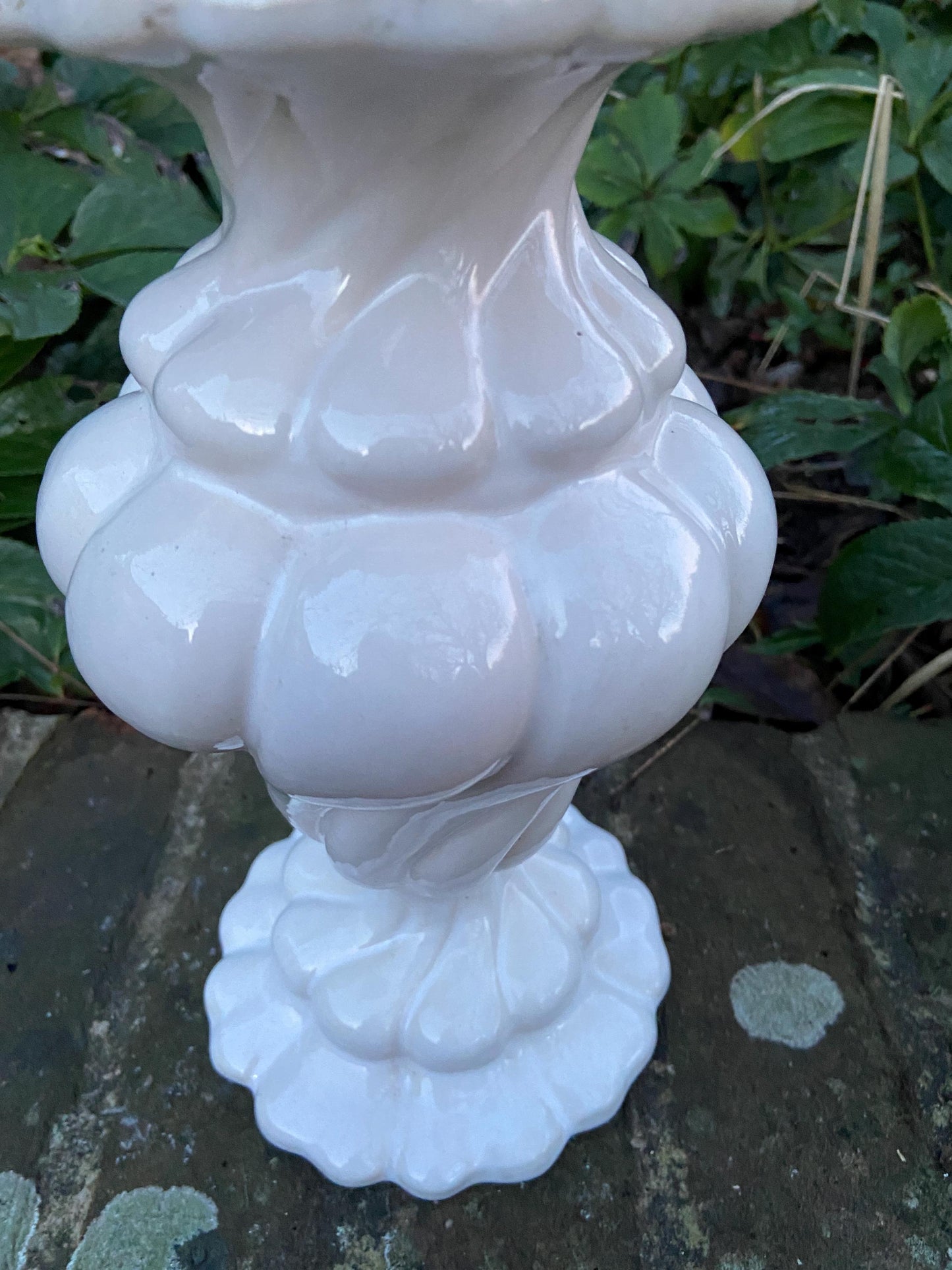 Quality mid-century pottery lamp from Harvey Nichols, vintage table lamp 1950s, working