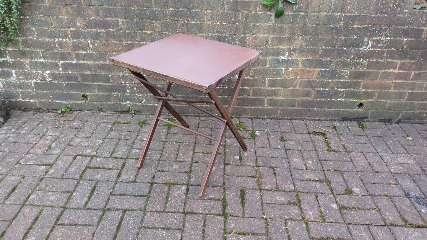 Vintage Folding Retro Mid Century Folding Jigsaw Games Table
