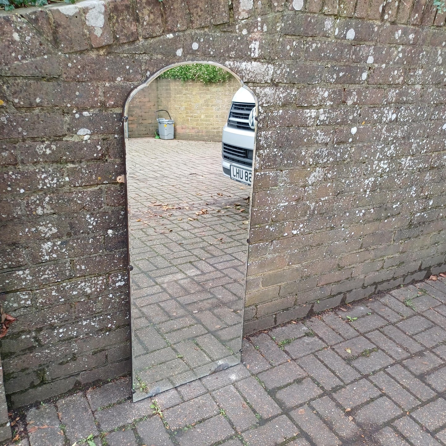 Huge Vintage Mid Century Art Deco Retro Wall Mirror FREE HAND Delivery
