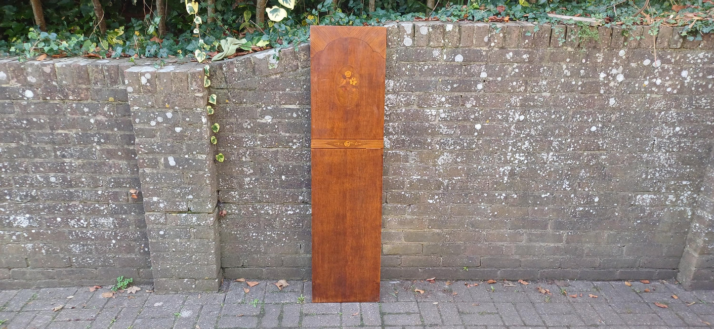 Beautiful 1920s Decorative Wooden Inlaid Oak Veneer Panel – Vintage Wall Art