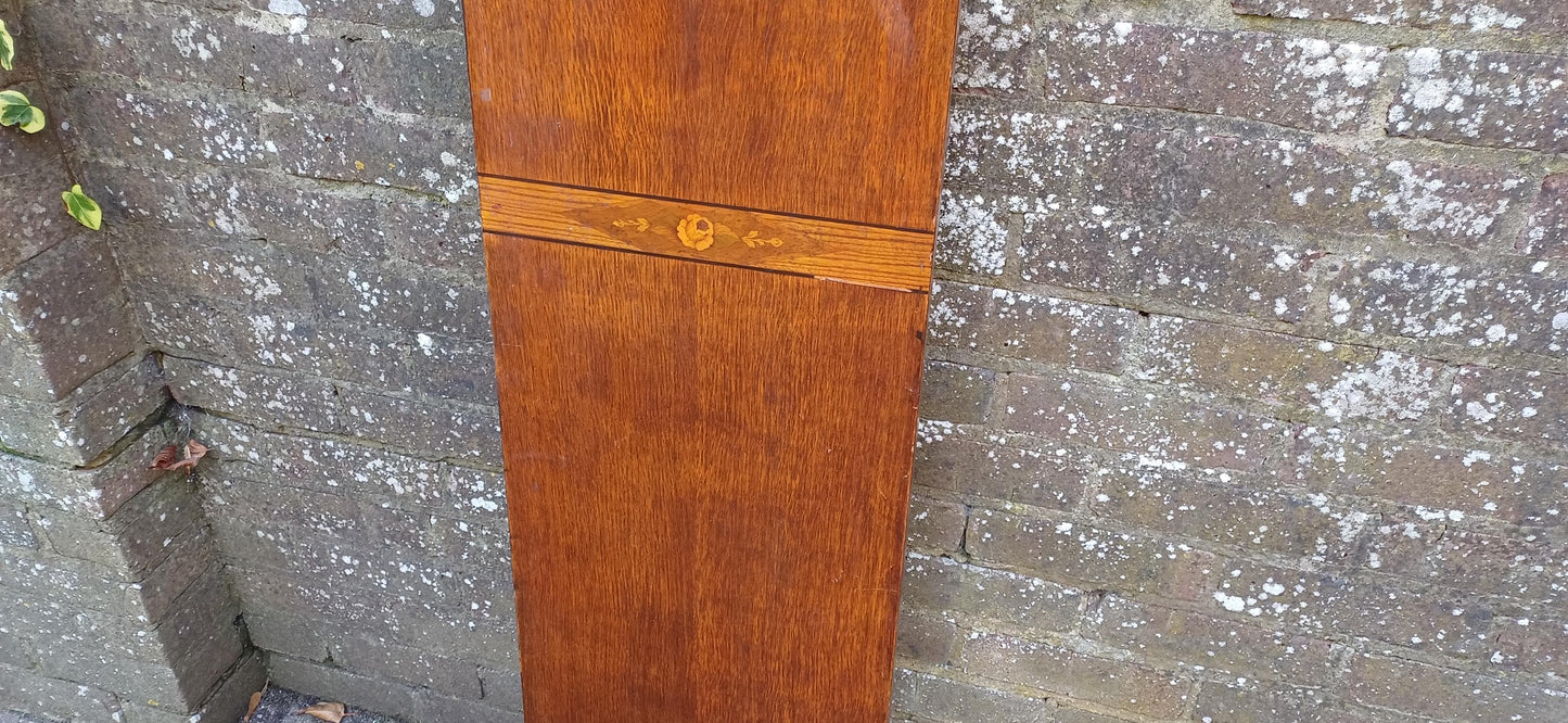 Beautiful 1920s Decorative Wooden Inlaid Oak Veneer Panel – Vintage Wall Art