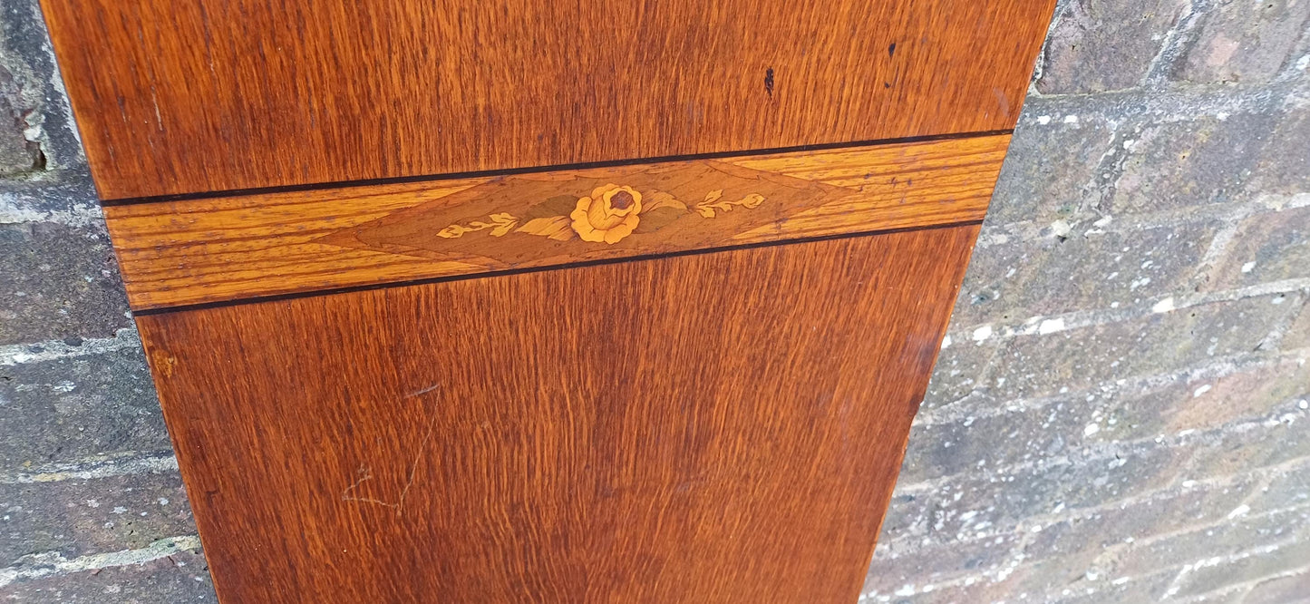 Beautiful 1920s Decorative Wooden Inlaid Oak Veneer Panel – Vintage Wall Art