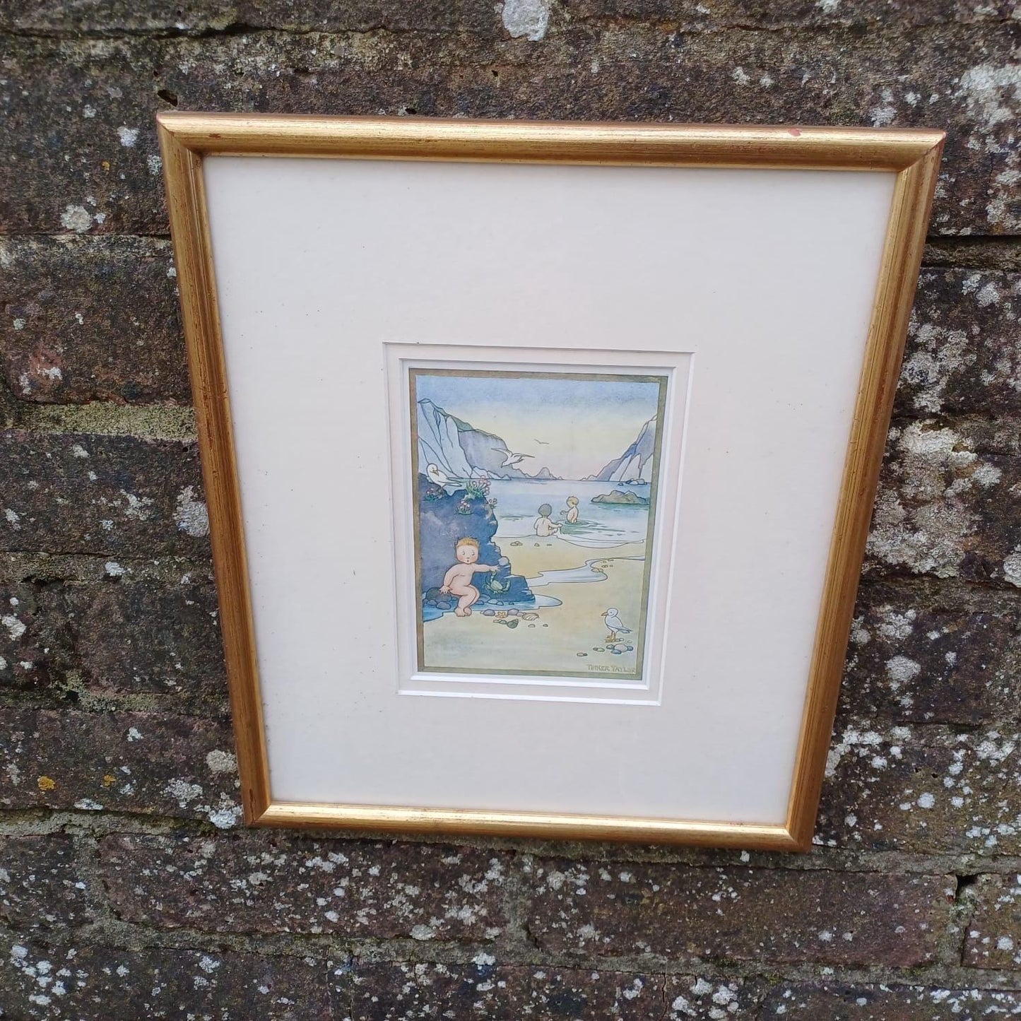 Nursery Prints x 2 of Uzz, Fuzz, Buzz by Tinker Taylor - babes on adventure 1920s book illustrations - framed glazed prints x 2