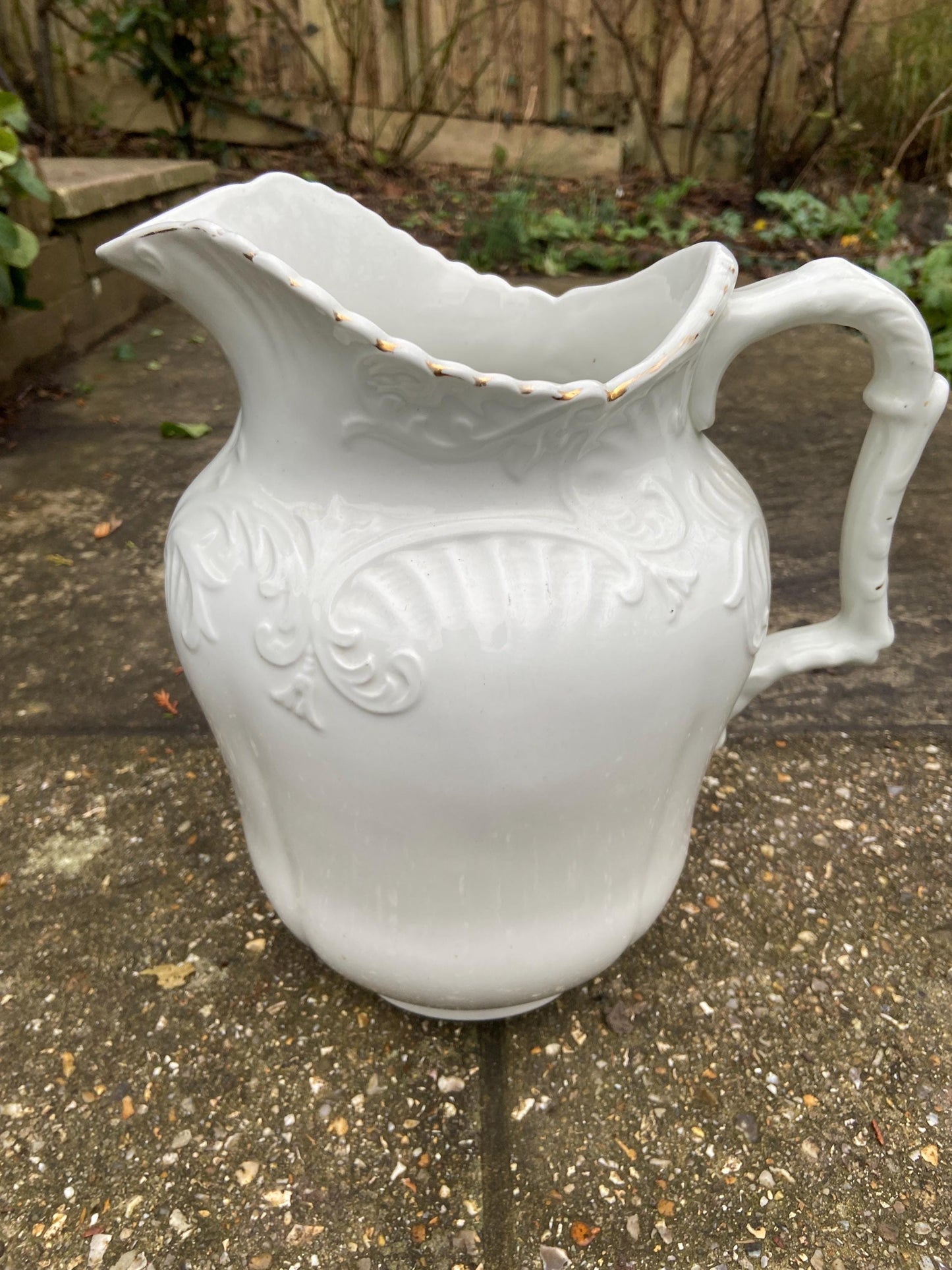 Antique late Victorian Jug & Bowl set by Maddock and Sons, Royal Vitreous semi porcelain china - late 1800s/early 1900s VGC