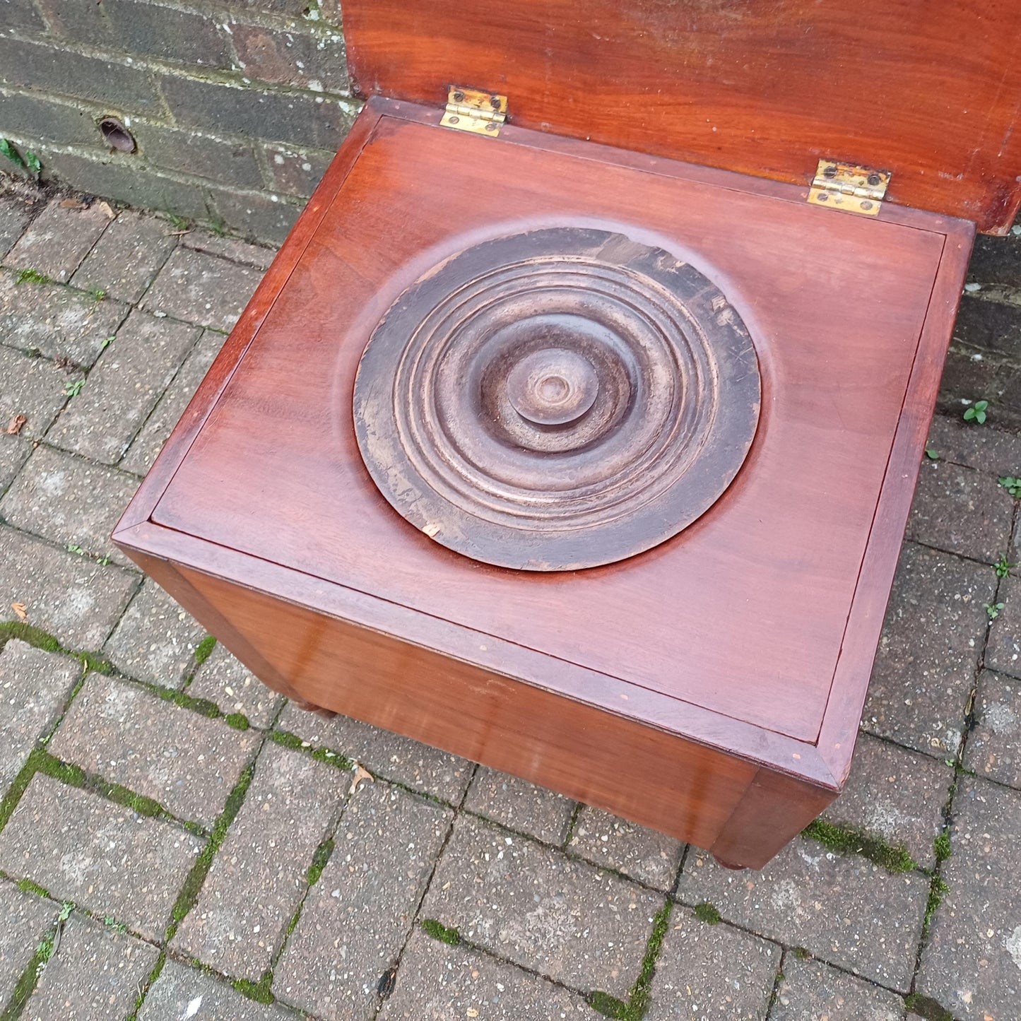 Classic Indoor Planted Victorian Mahogany Commode Quirky Decor!