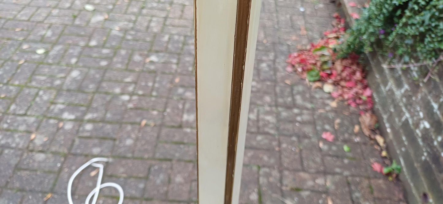 Stunning Early 20th Century Vintage Standard Lamp – Working Condition with Hand-Painted Floral Detail FREE HAND Delivery