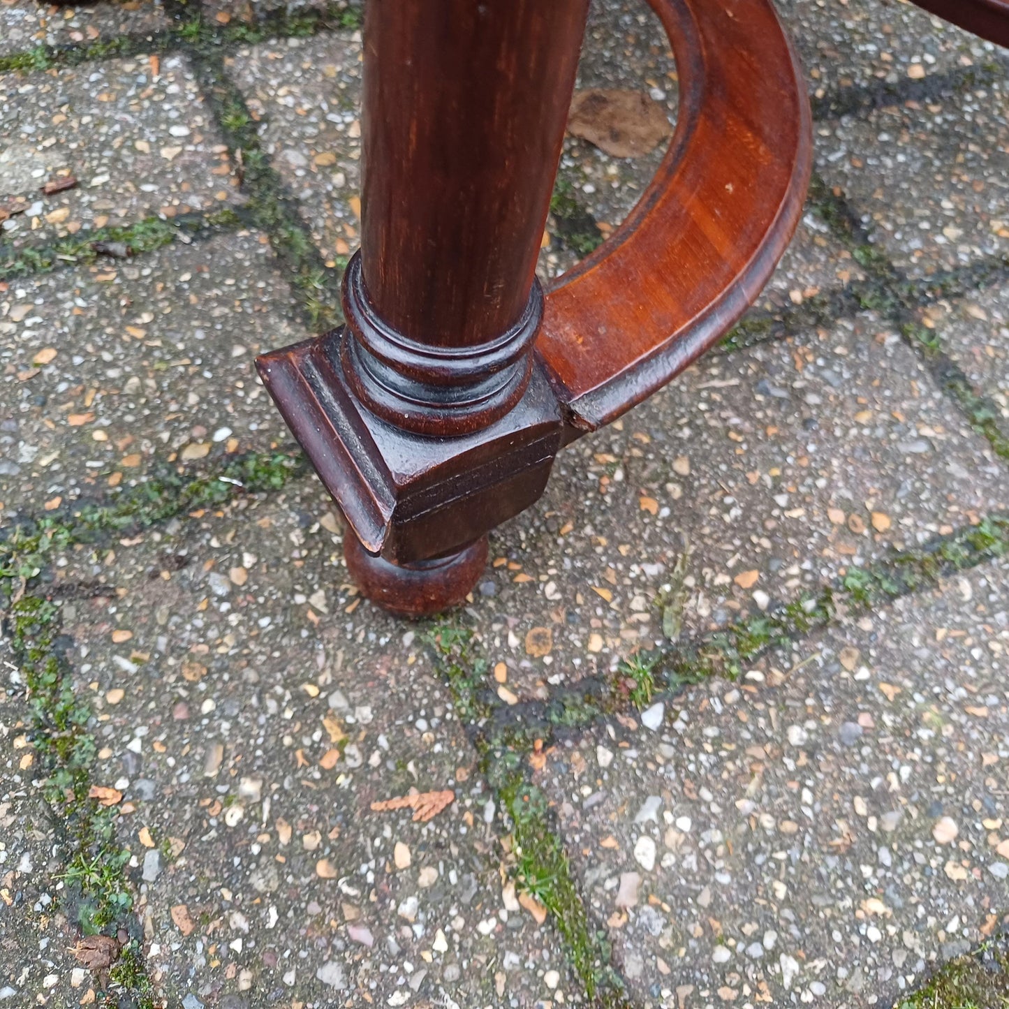 Charming Ornate Vintage Newly Upholstered Decorative Stool. X Stretchers.