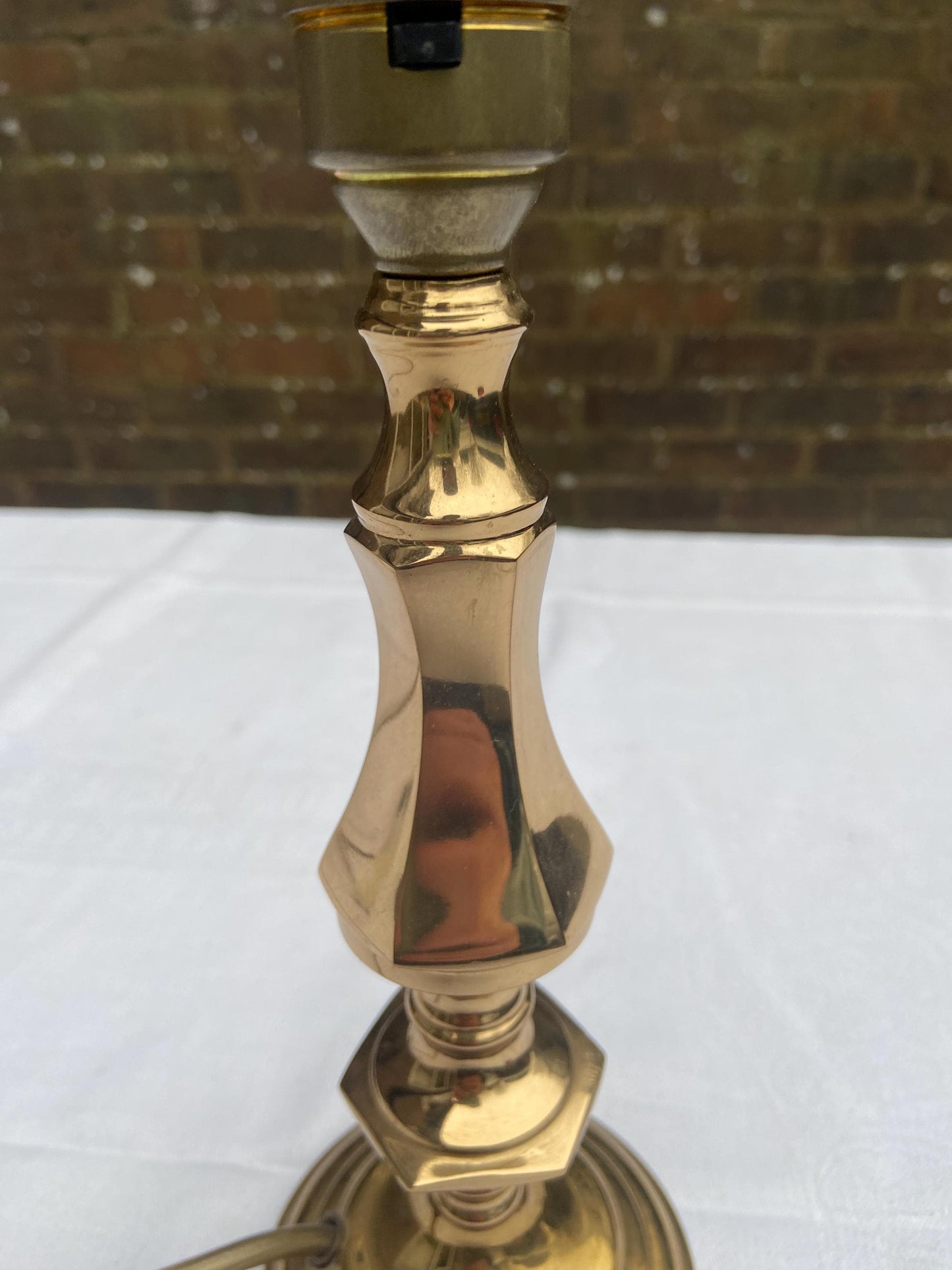 small bhs brass lamp