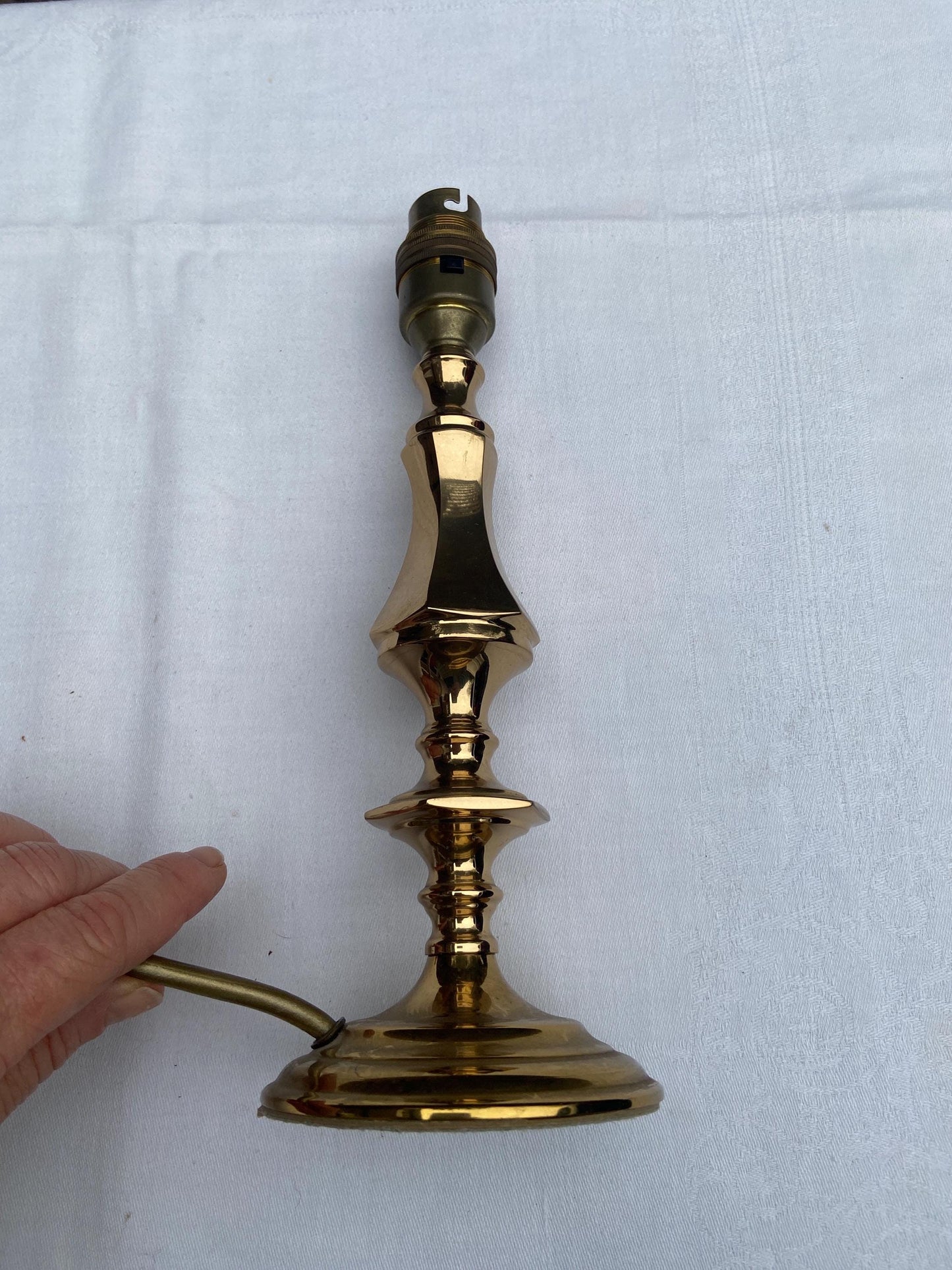 small bhs brass lamp