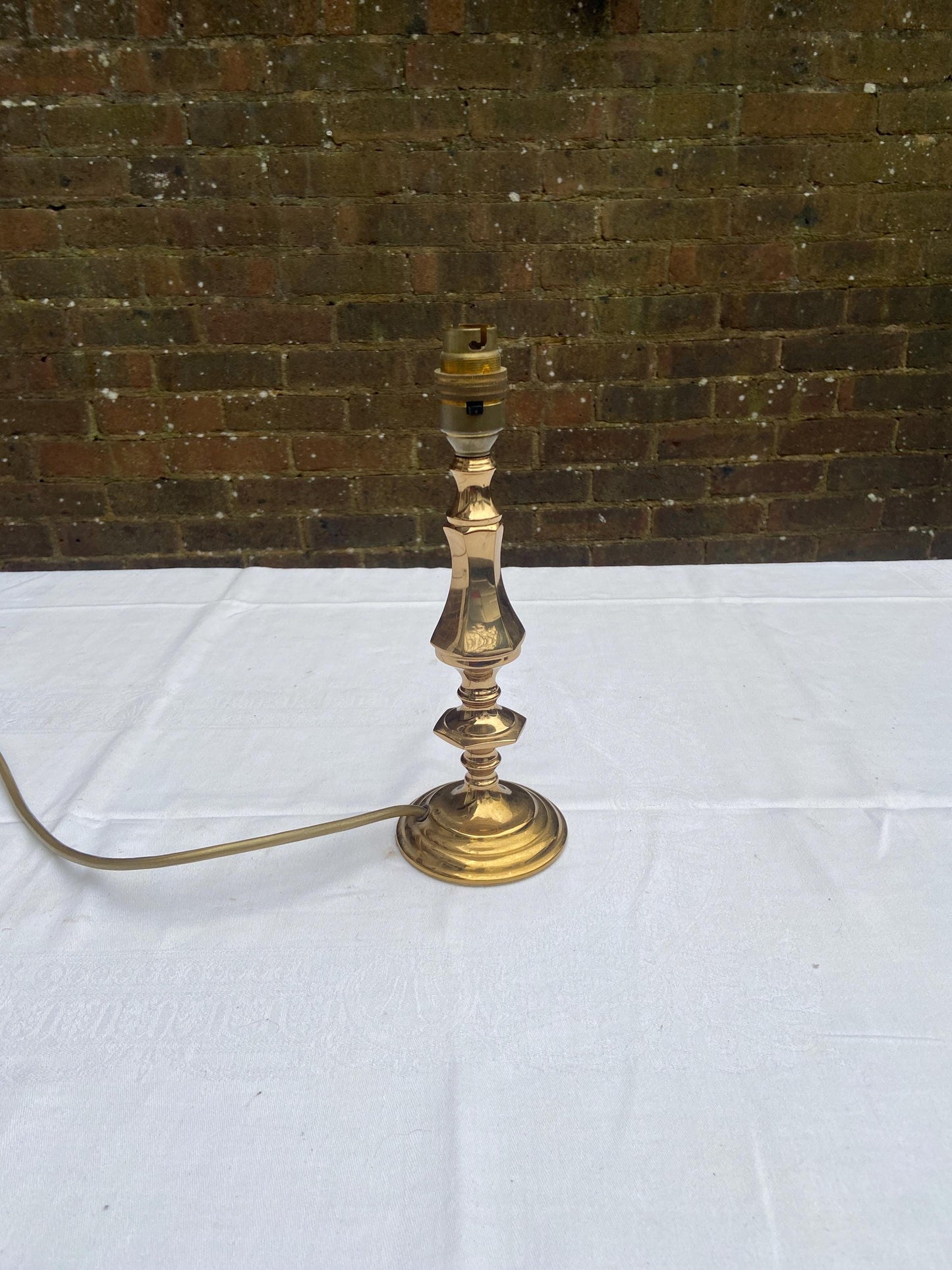 small bhs brass lamp