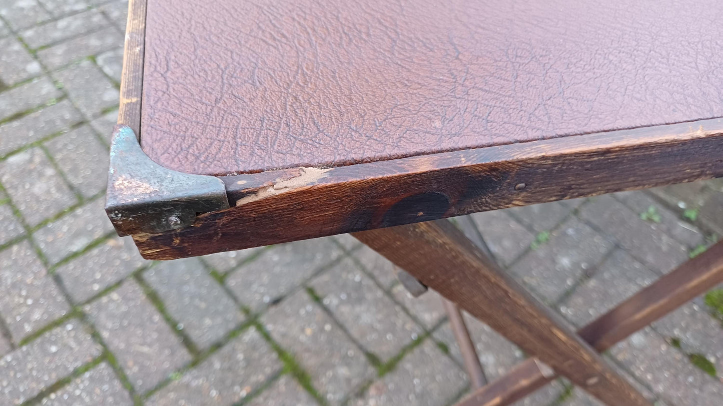 Vintage Folding Retro Mid Century Folding Jigsaw Games Table