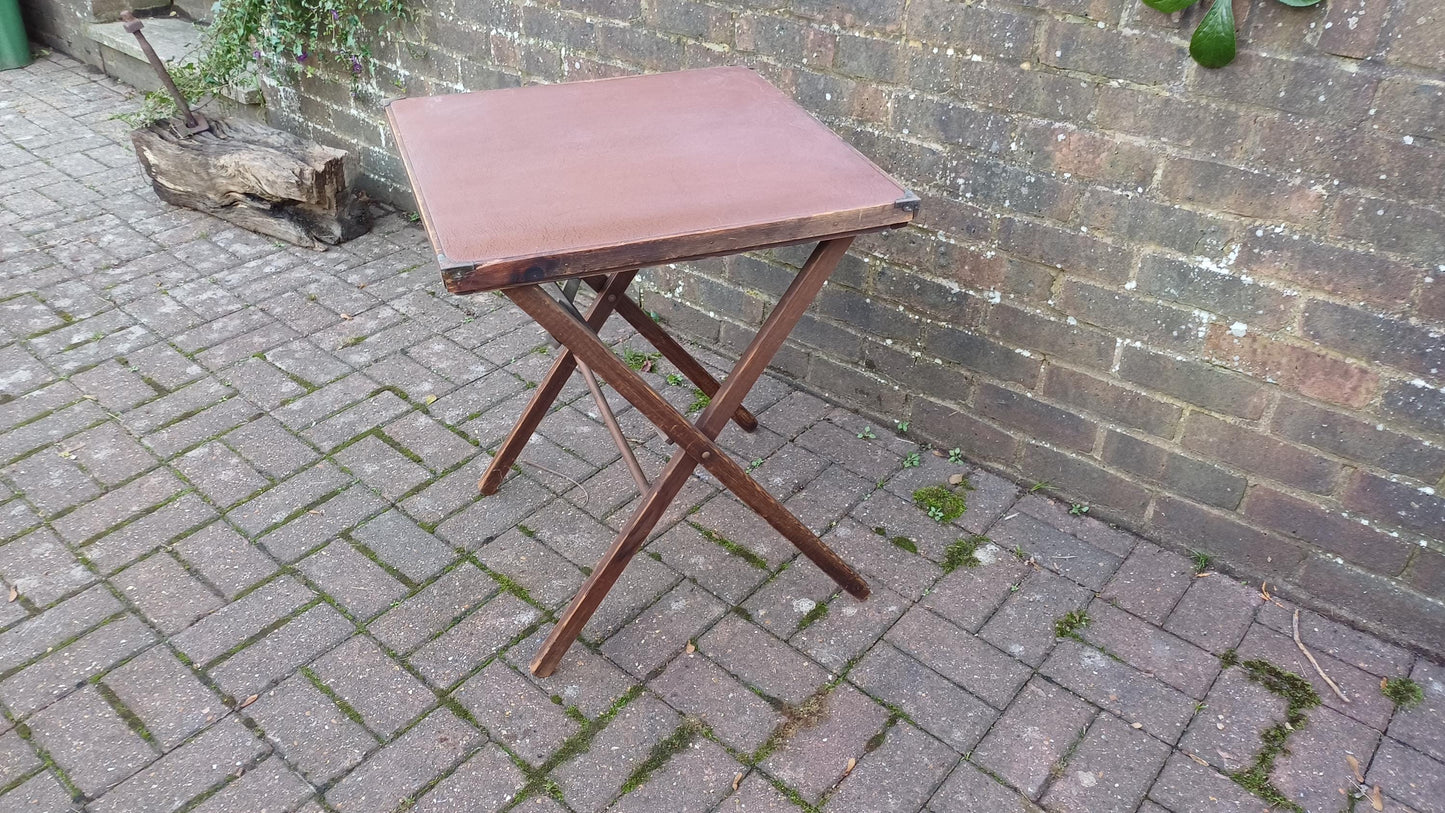 Vintage Folding Retro Mid Century Folding Jigsaw Games Table