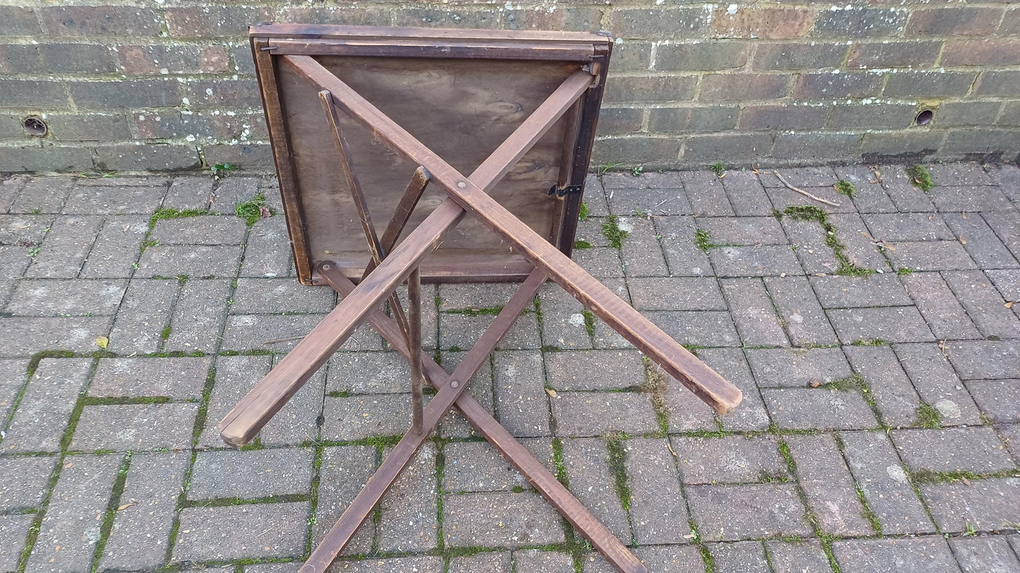 Vintage Folding Retro Mid Century Folding Jigsaw Games Table