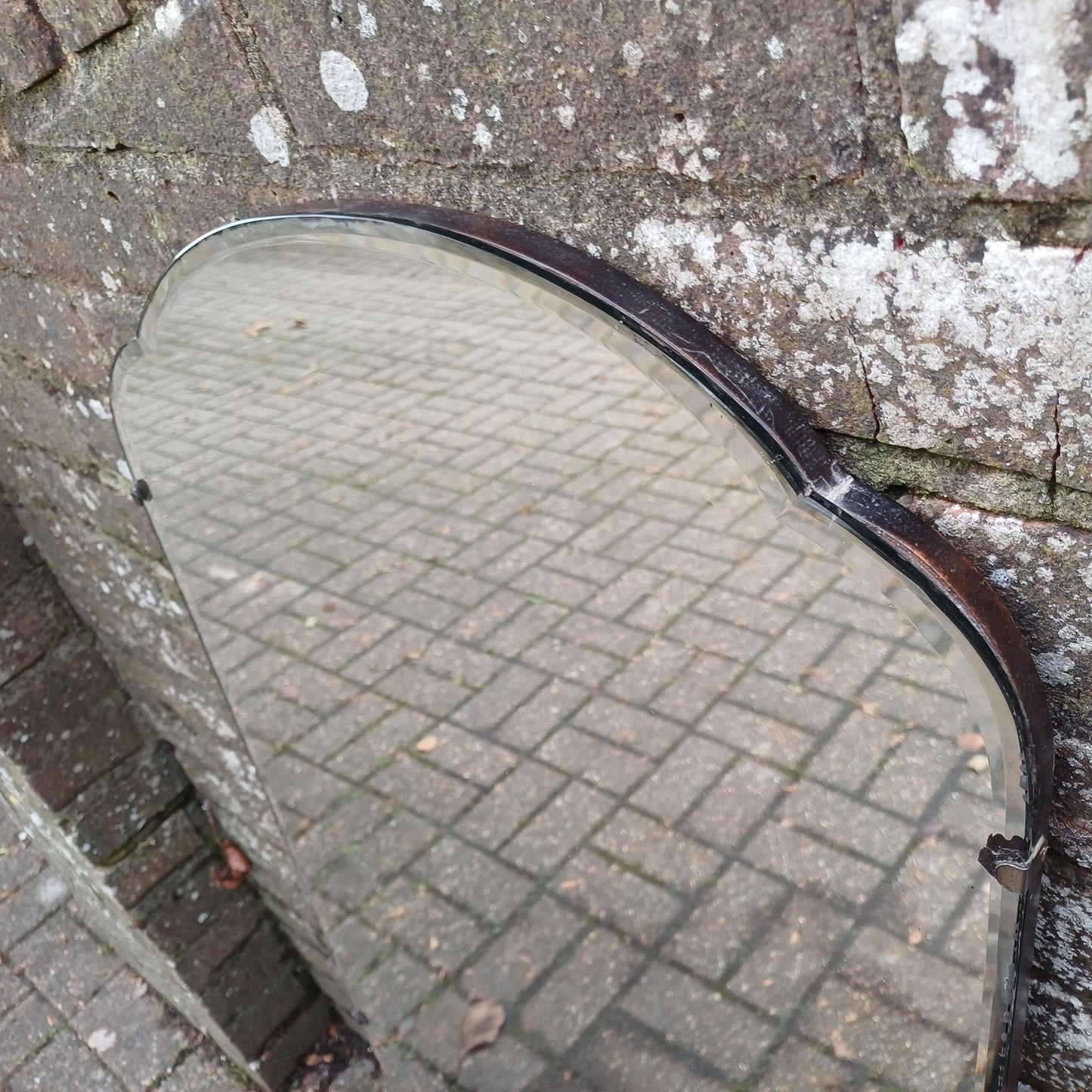 Huge Vintage Mid Century Art Deco Retro Wall Mirror FREE HAND Delivery