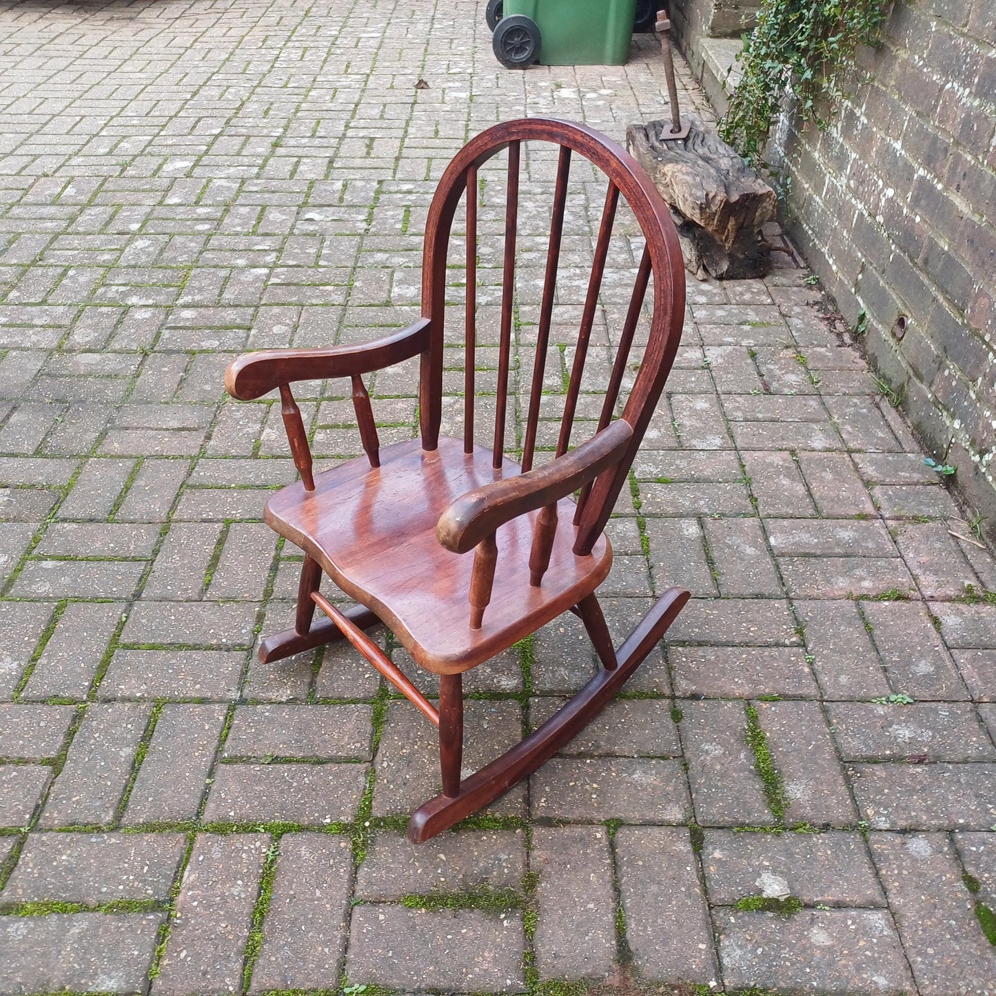 Vintage 70s or 80s Child Rocking Chair Nursery Decoration