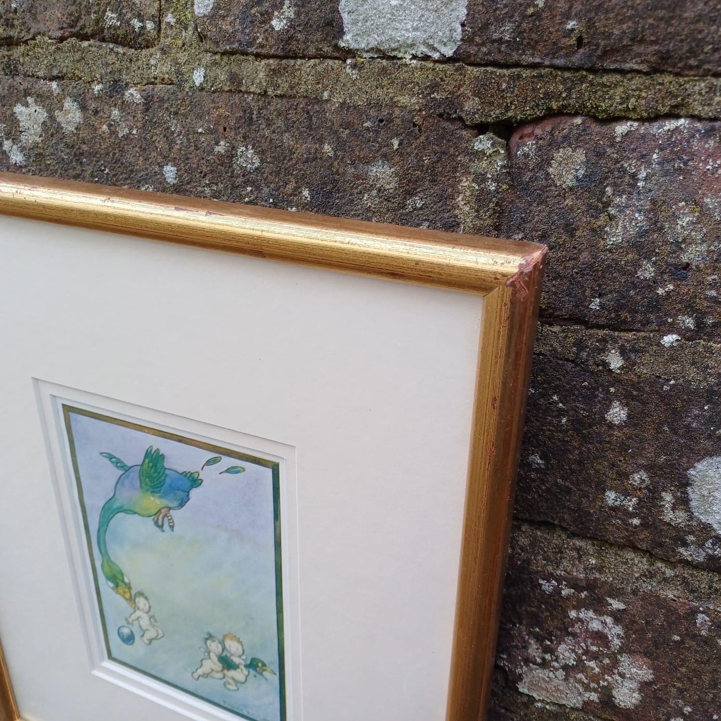Nursery Prints x 2 of Uzz, Fuzz, Buzz by Tinker Taylor - babes on adventure 1920s book illustrations - framed glazed prints x 2