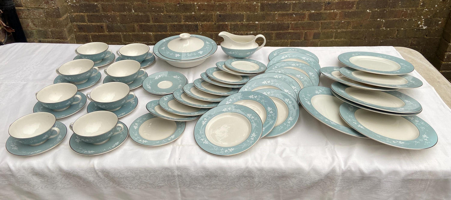 royal doulton reflection 1950s mid century dinner service. dinner ware. china vintage. VGC