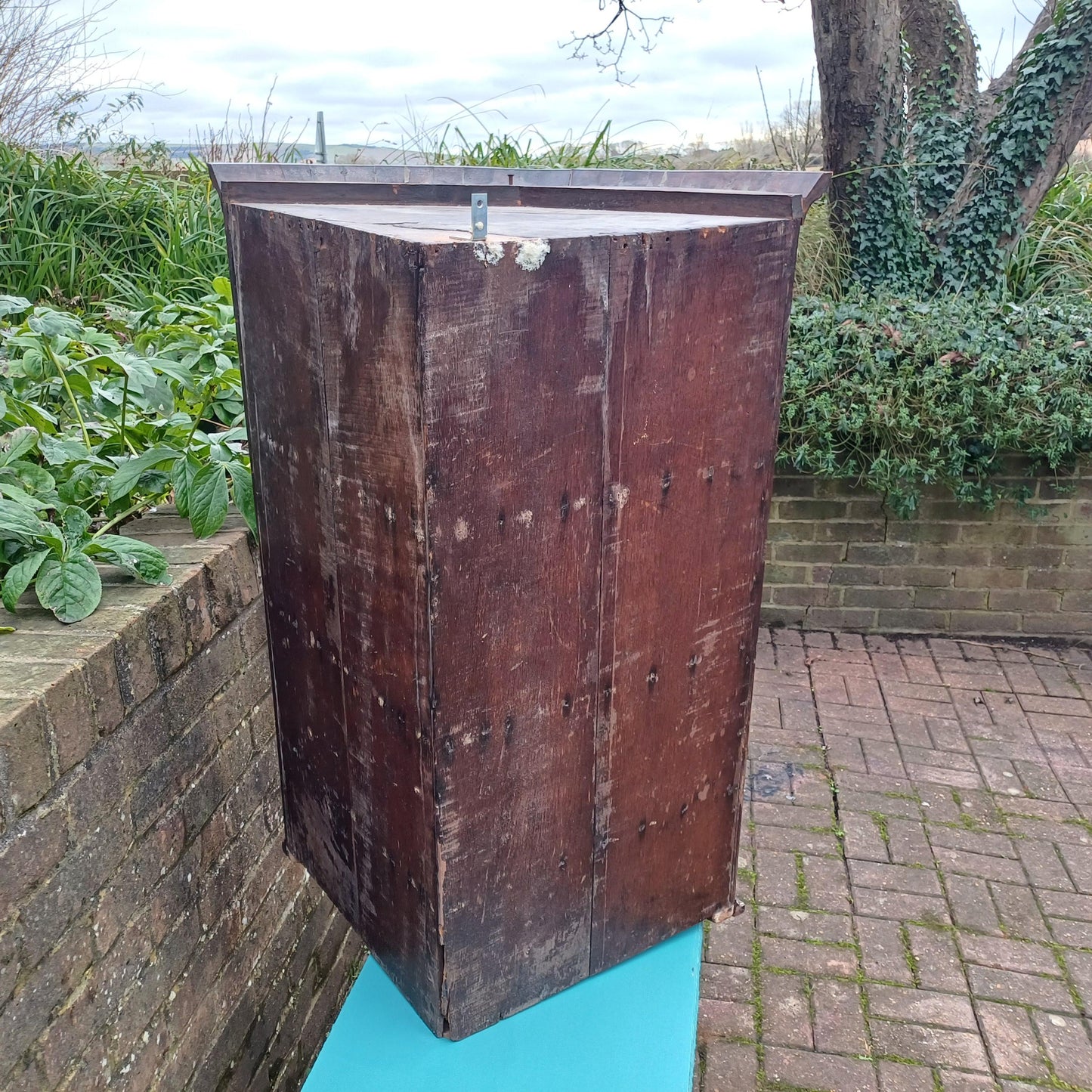 Vintage Early Victorian Mahogany Large Corner Cupboard Curved Front Superb Craftsmanship FREE HAND Delivery