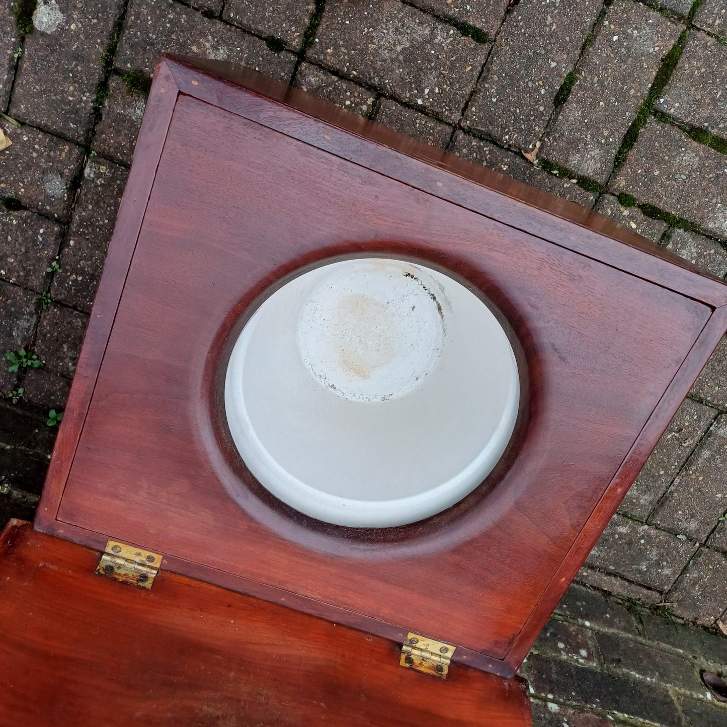 Classic Indoor Planted Victorian Mahogany Commode Quirky Decor!