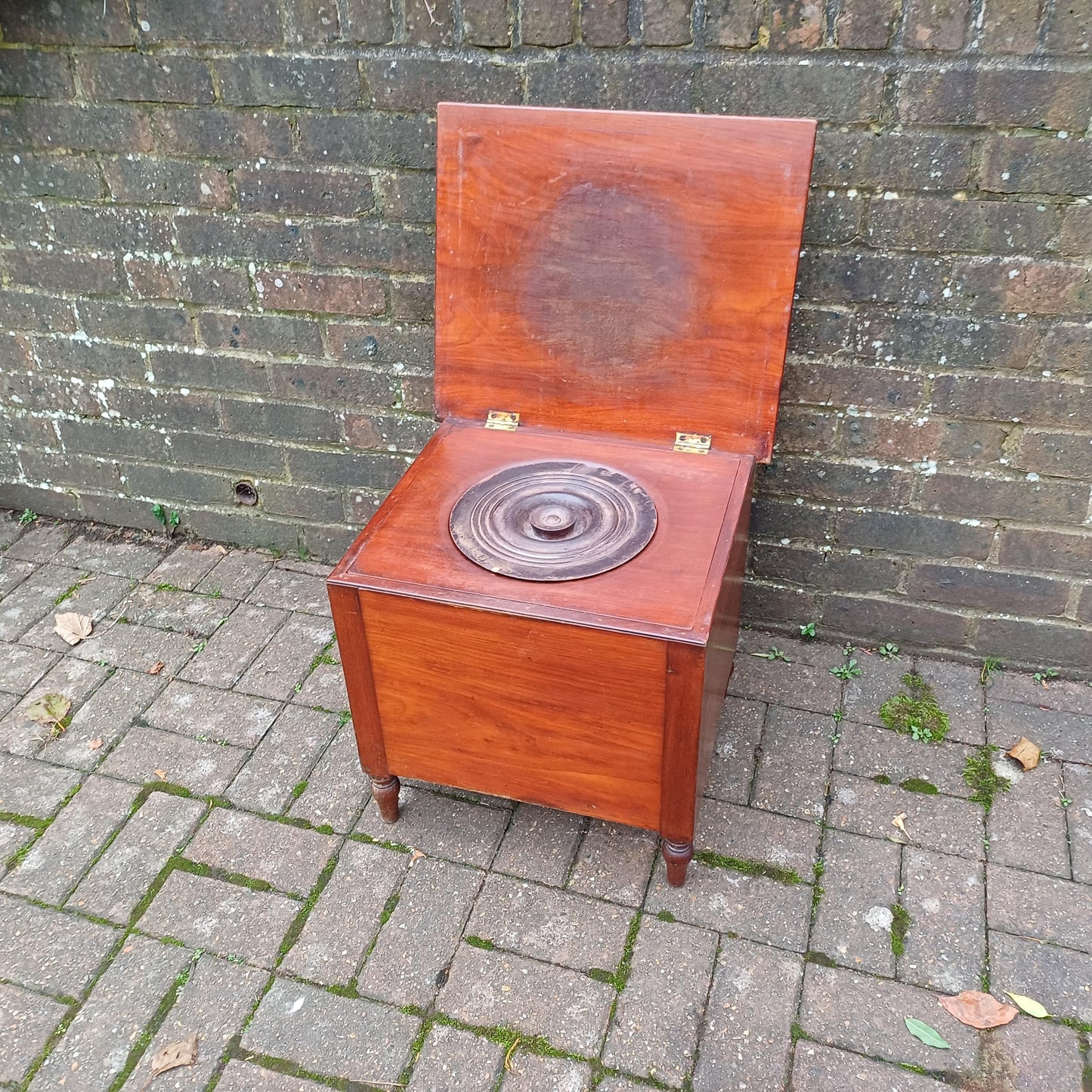 Classic Indoor Planted Victorian Mahogany Commode Quirky Decor!