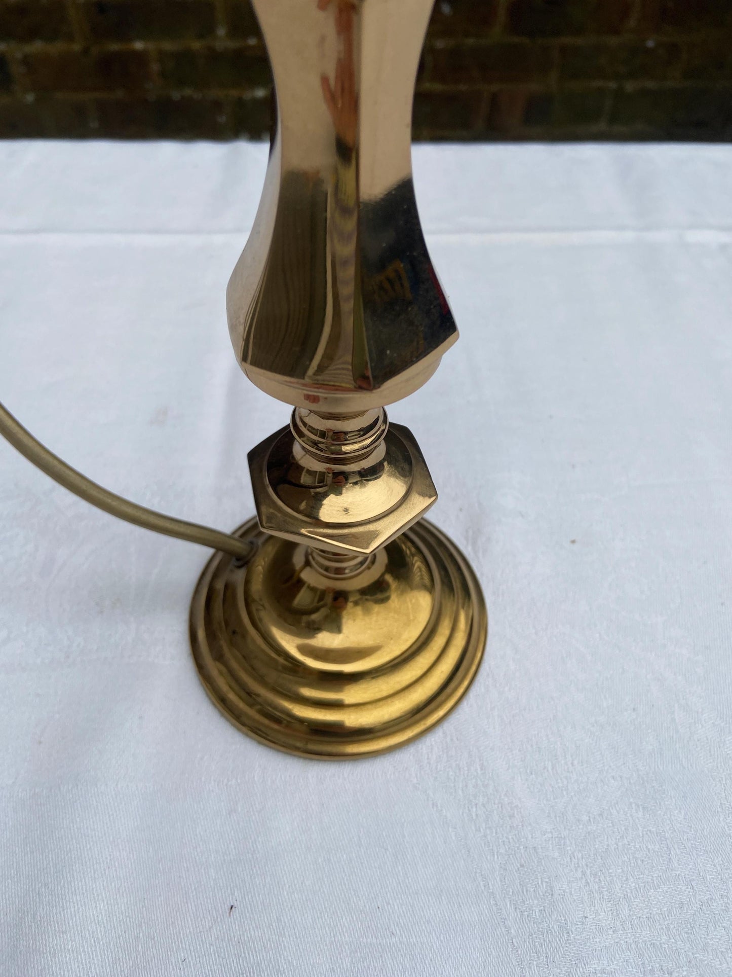 small bhs brass lamp