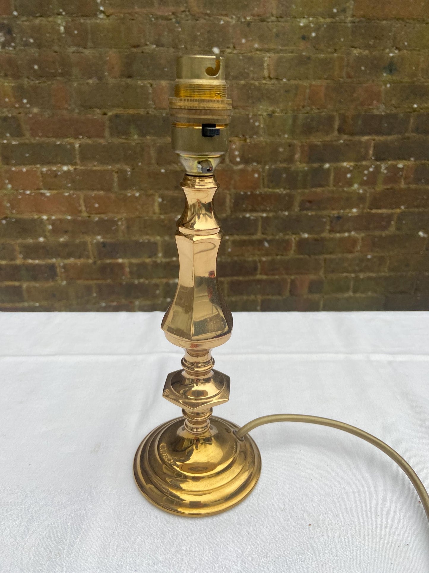 small bhs brass lamp