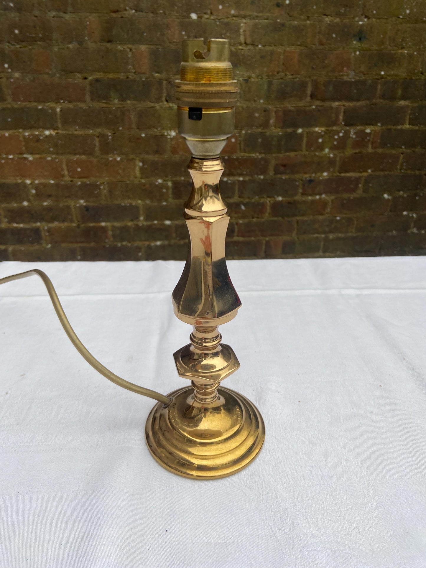 small bhs brass lamp