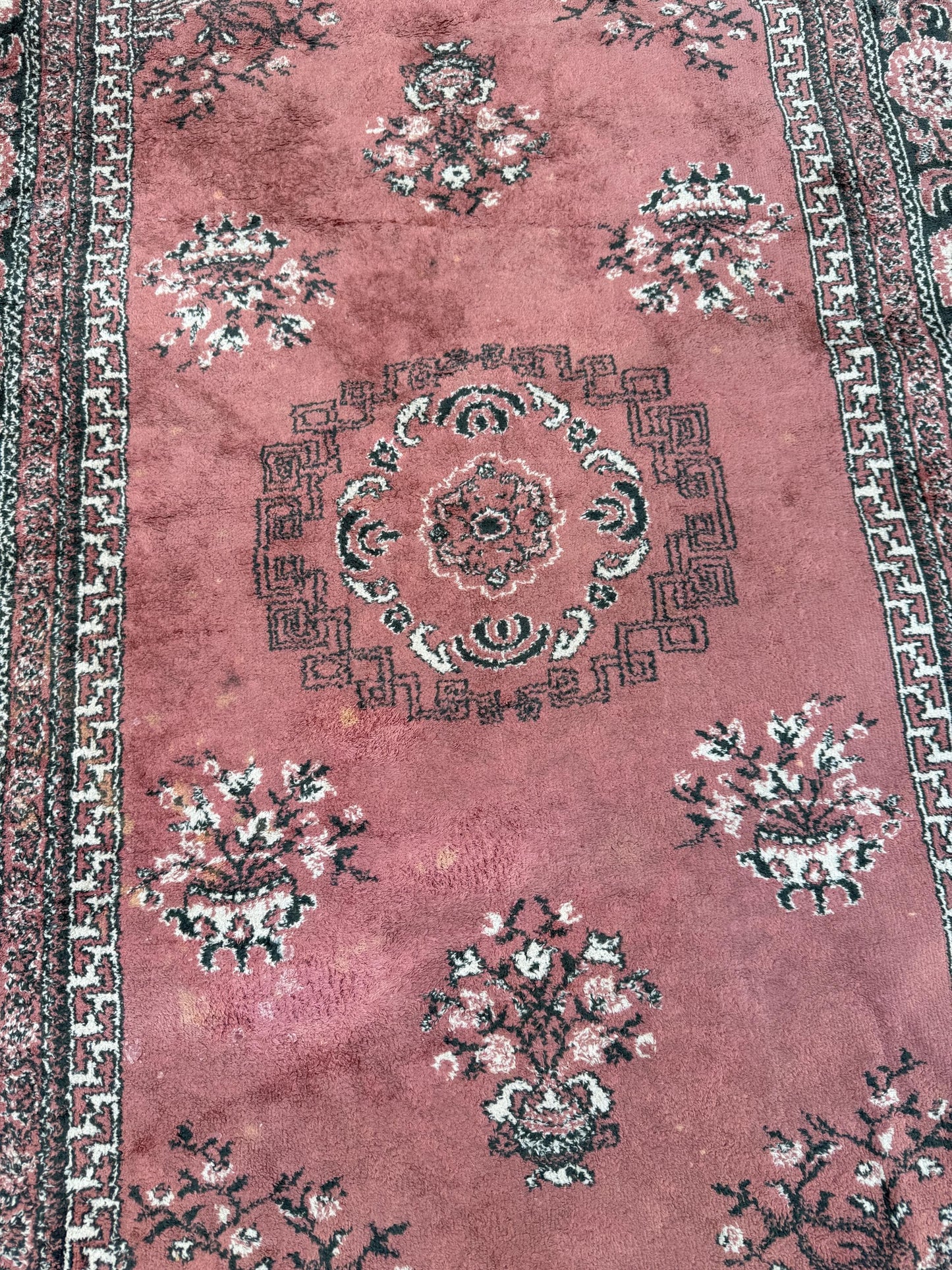 Rose Pink Turkish small rug - 120cm x 65cm