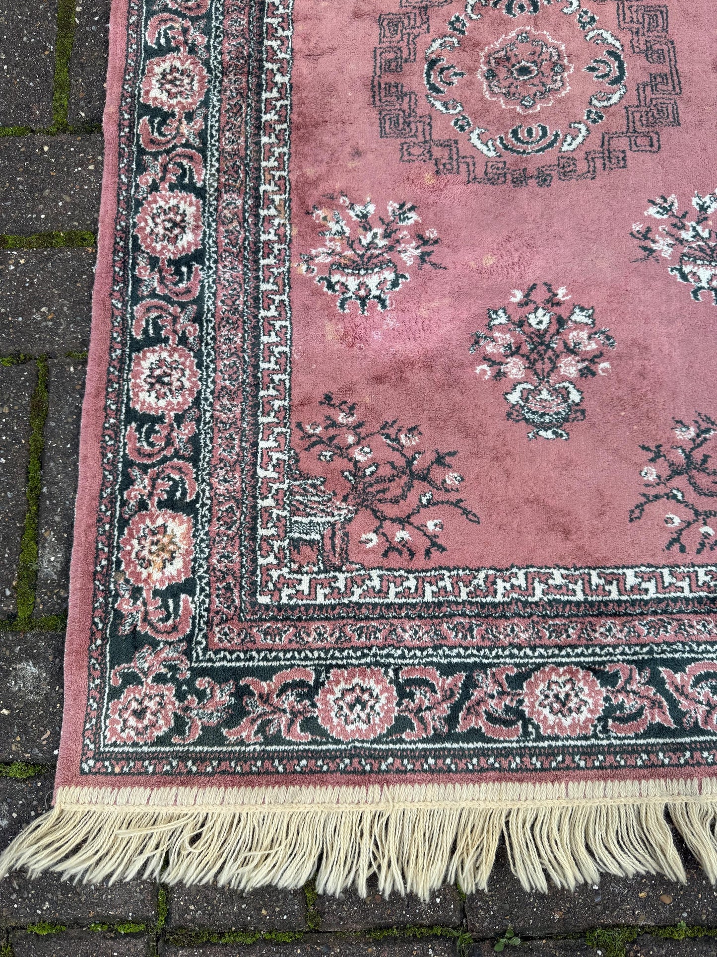 Rose Pink Turkish small rug - 120cm x 65cm