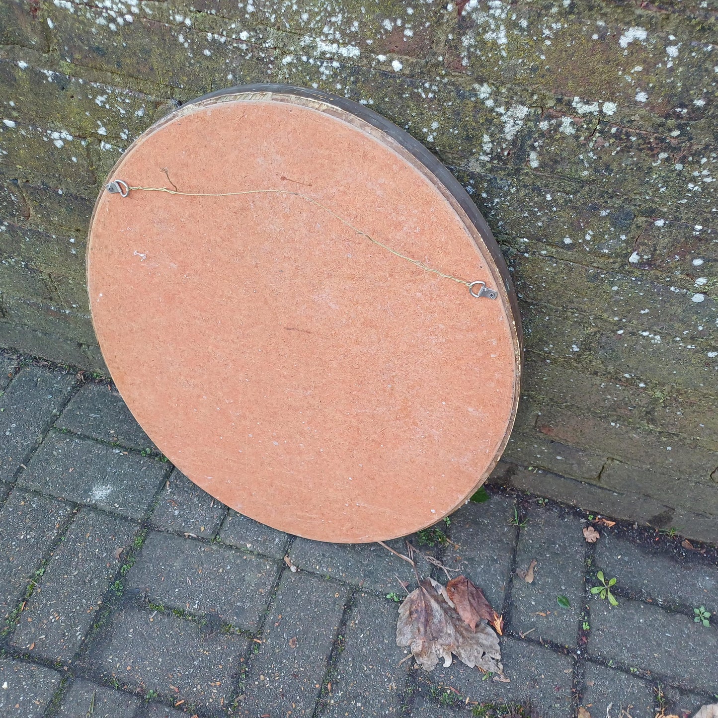 Large Vintage Oval Gold Gilt Wall Mirror