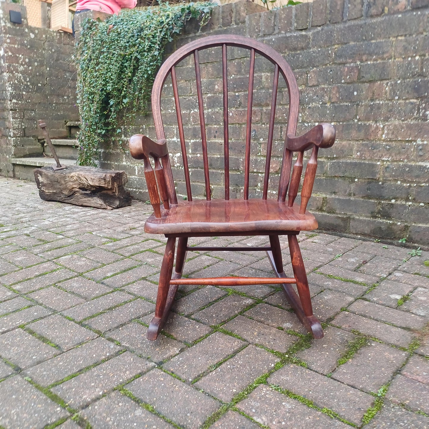 Vintage 70s or 80s Child Rocking Chair Nursery Decoration