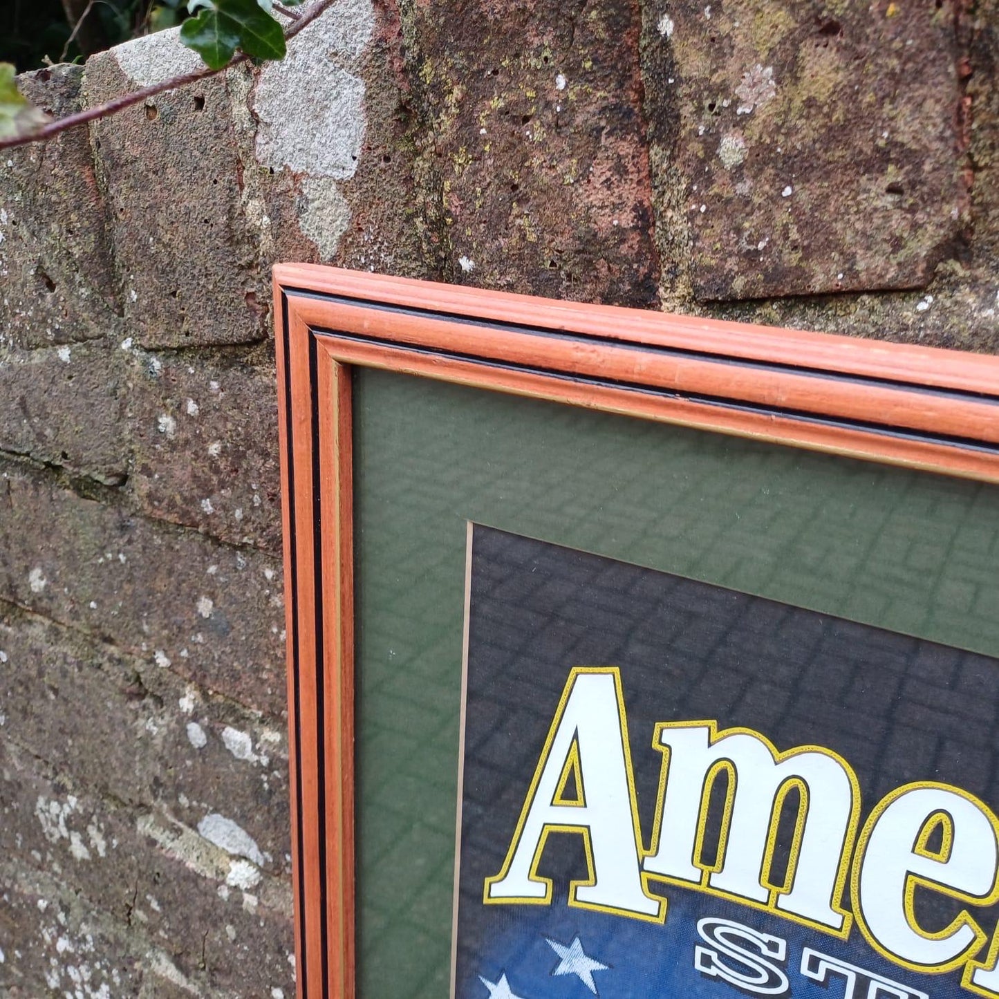 Vintage Harley Davidson's "American Steel" classic 1990s print - professionally framed, printed by WildSide