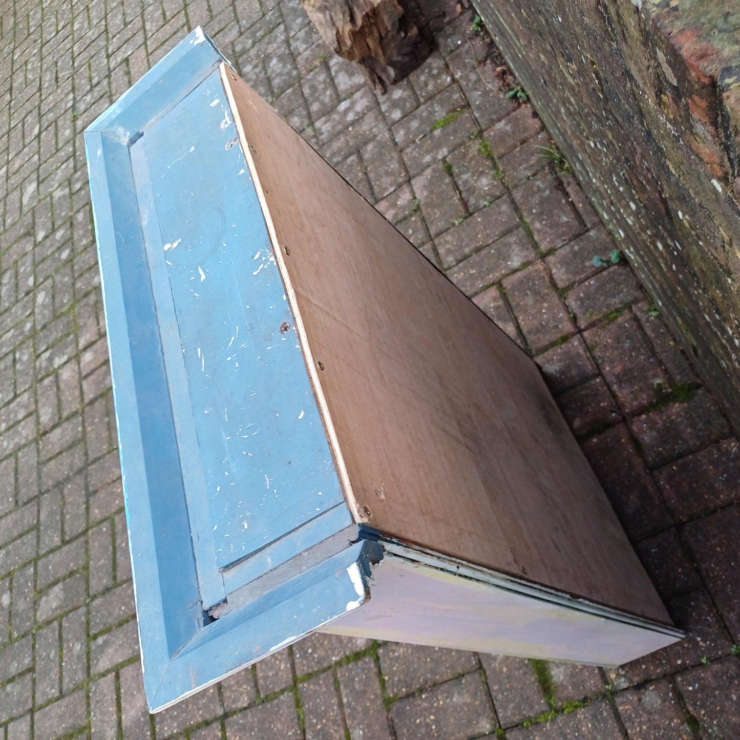 Victorian With Additions. a Very Unusual Vintage Painted Shabby Chic Wall Cupboard Mad Colours FREE HAND Delivery