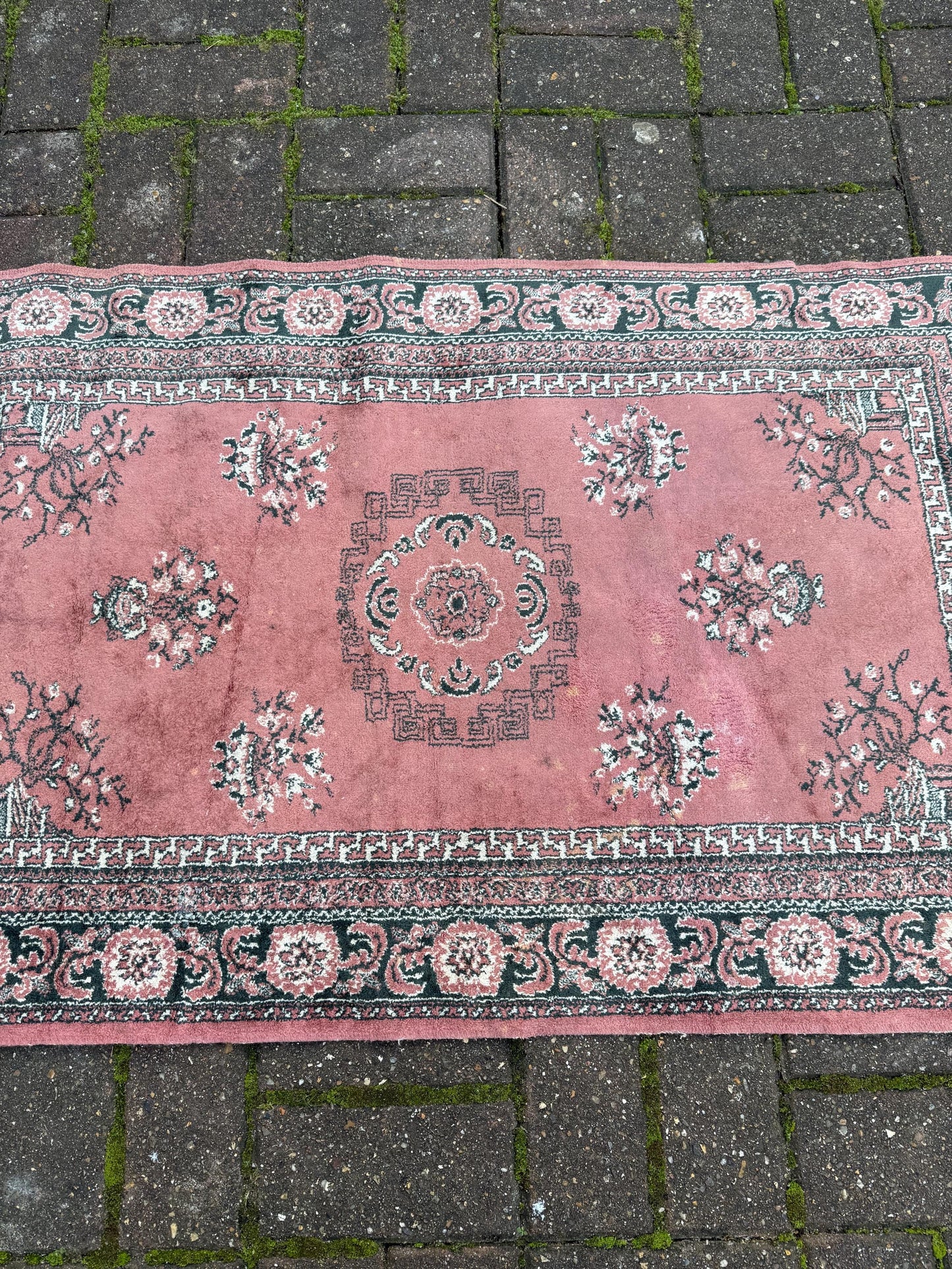 Rose Pink Turkish small rug - 120cm x 65cm
