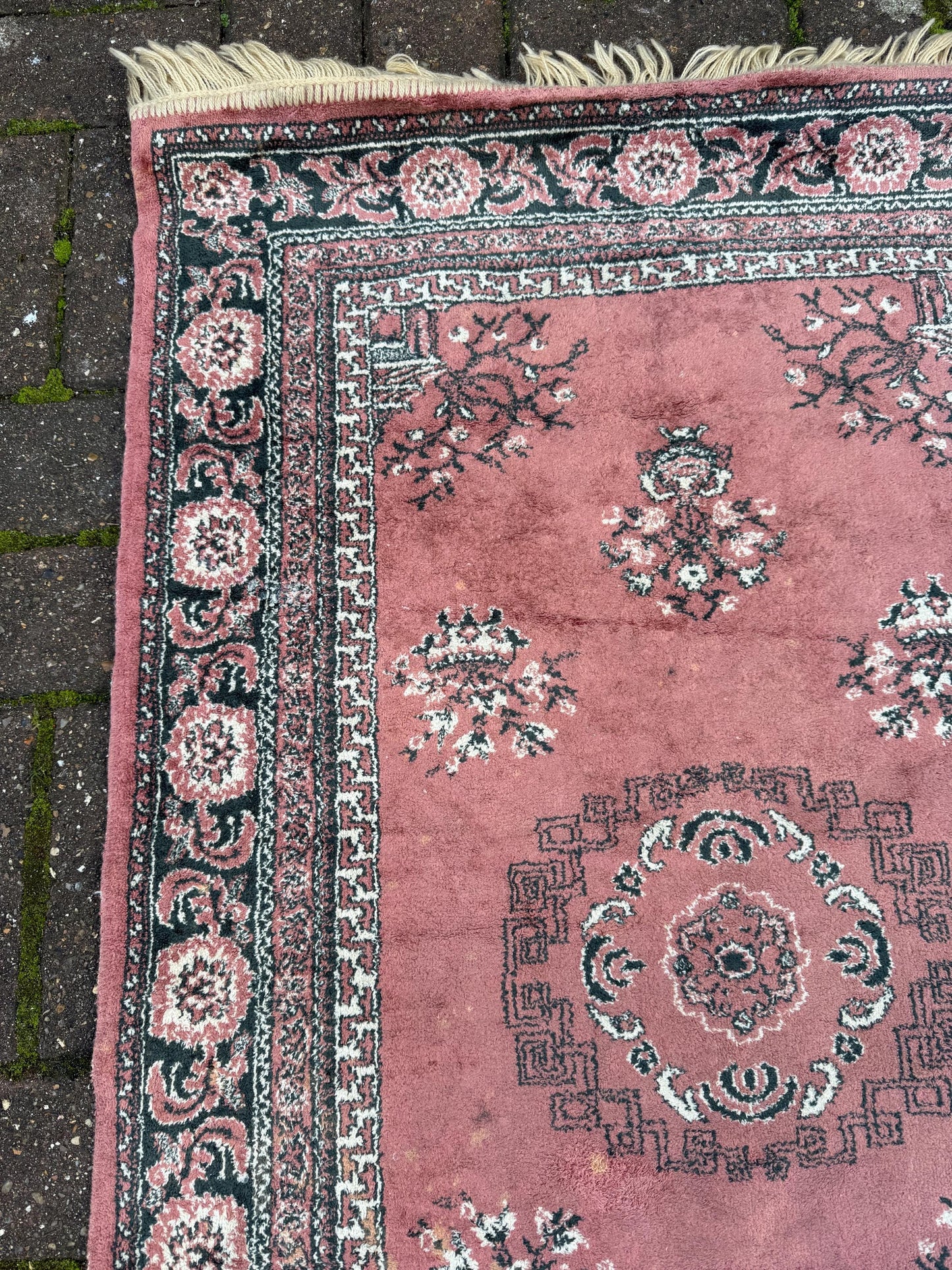 Rose Pink Turkish small rug - 120cm x 65cm