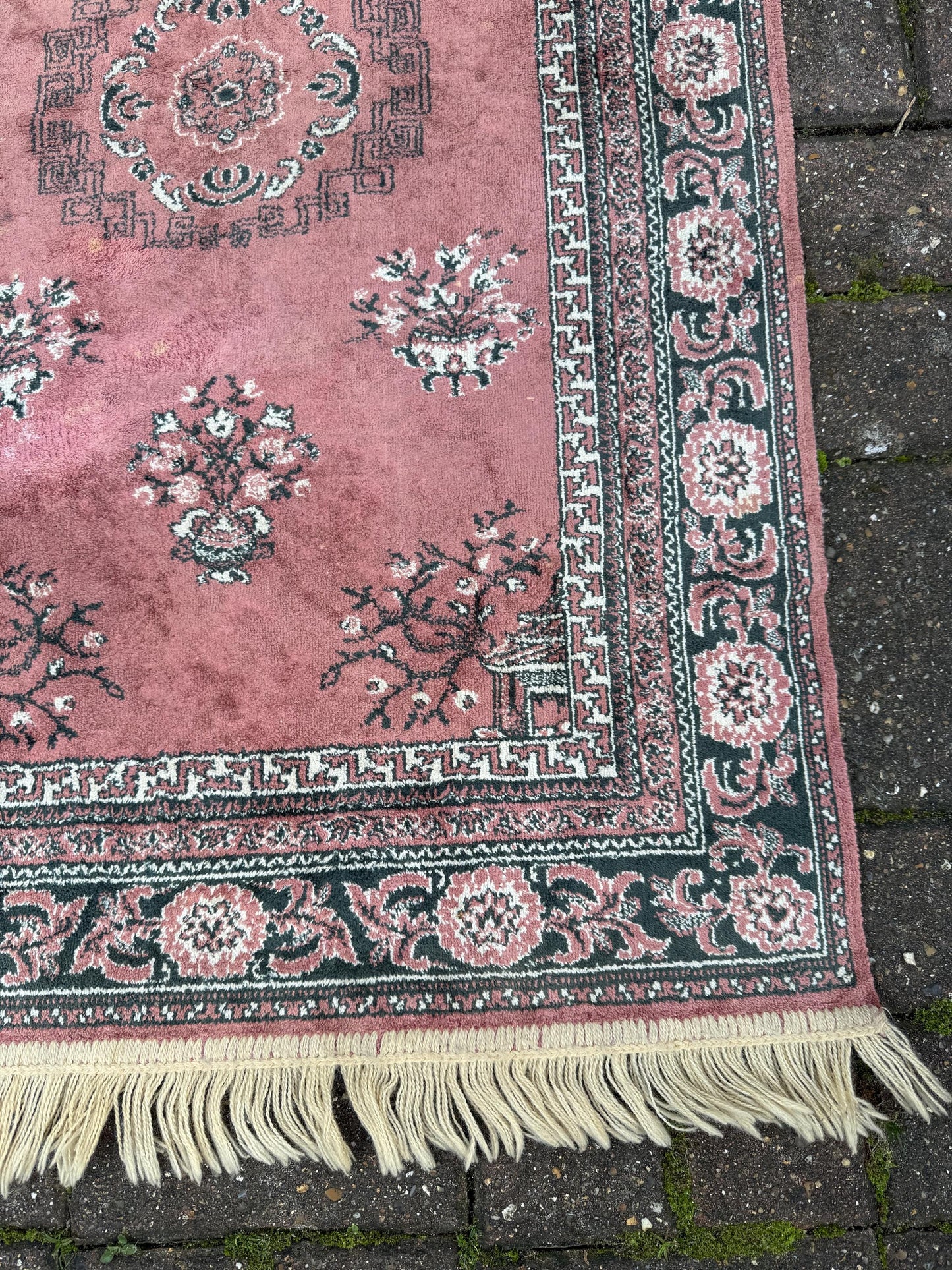 Rose Pink Turkish small rug - 120cm x 65cm