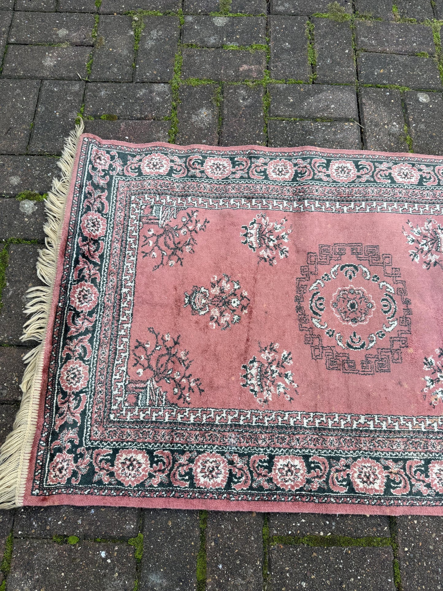 Rose Pink Turkish small rug - 120cm x 65cm