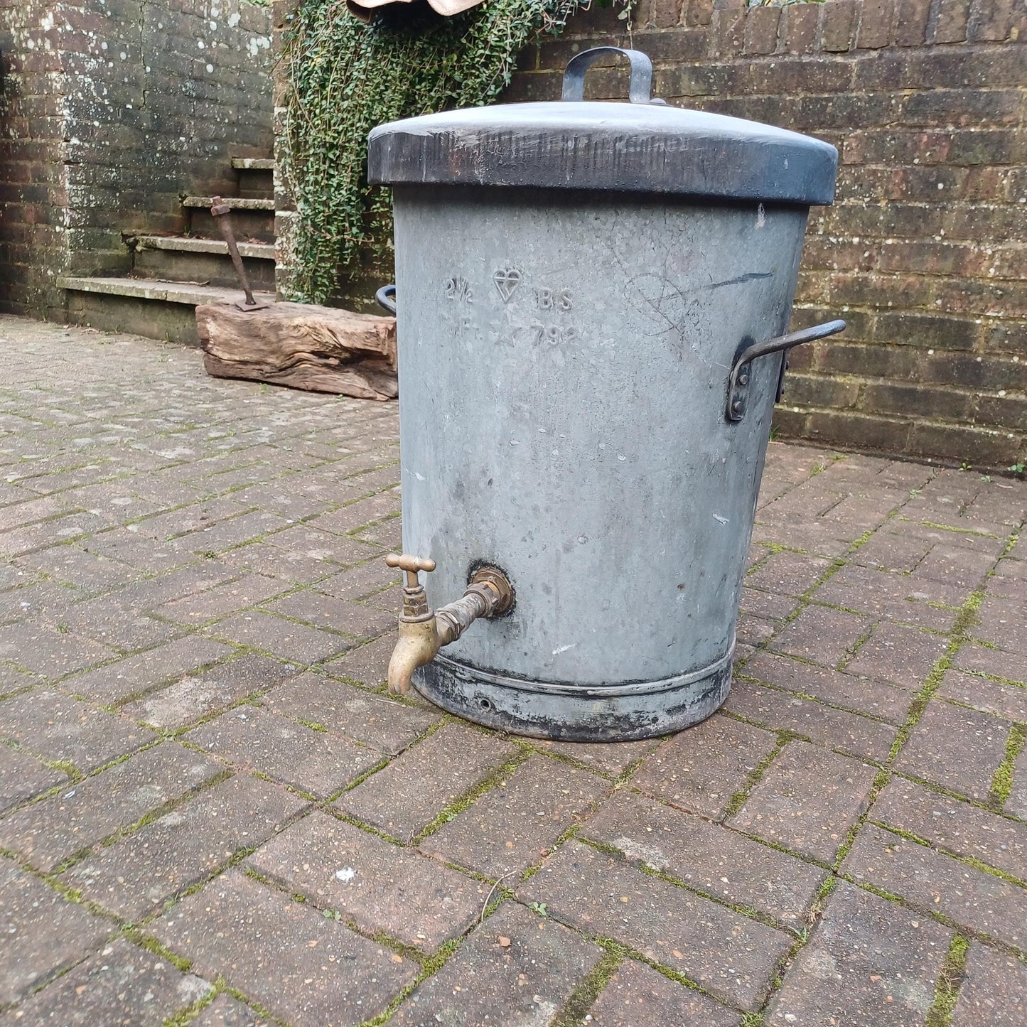 Zinc Agricultural Statement Planter Milk Churn Dairy Equipment Fermentation Vessel FREE HAND Delivery