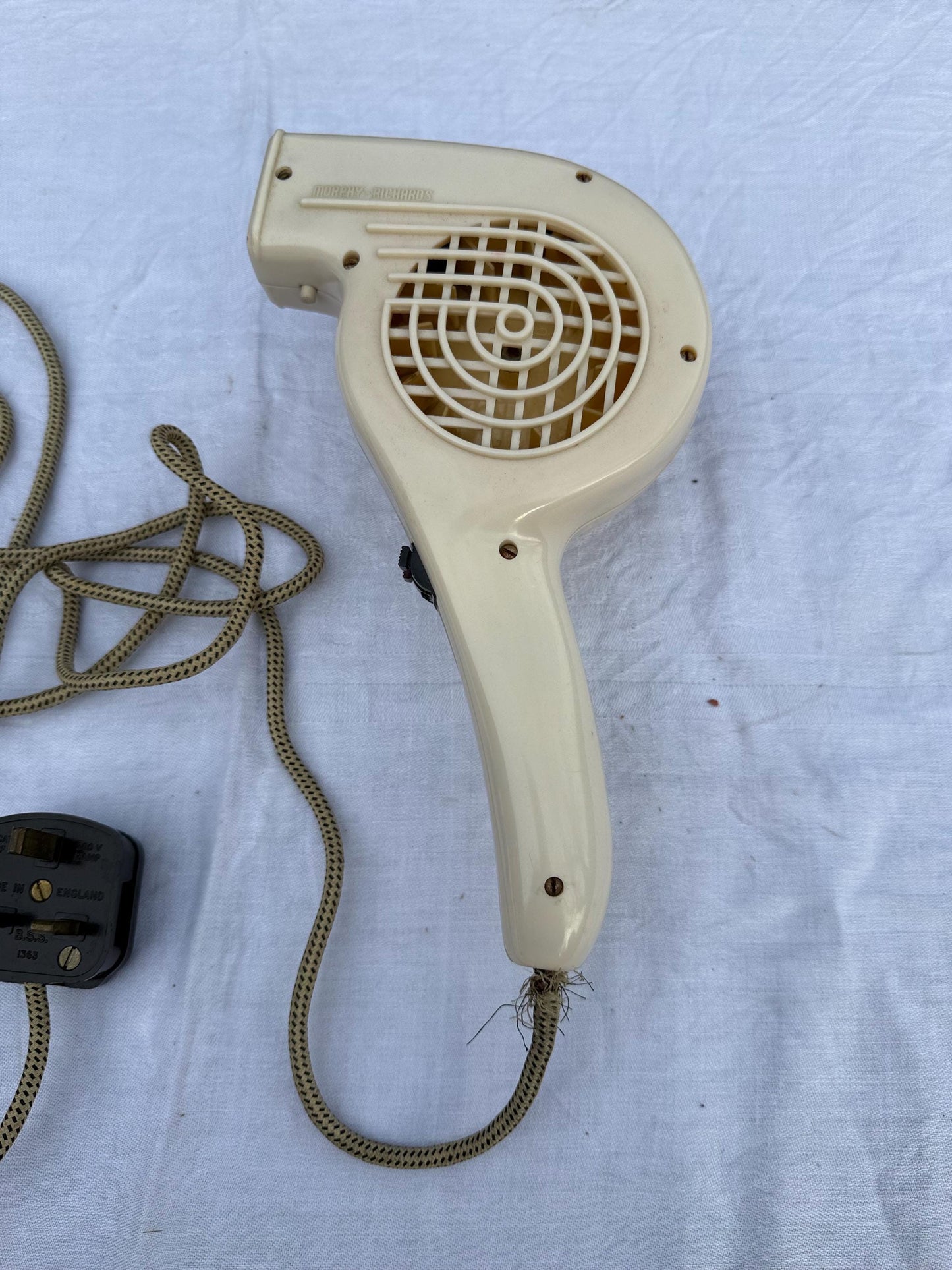 Vintage Hairdryer - Original 1950s Morphy Richards Noiseless HairDryer - in original box, with guarantee and sales receipt