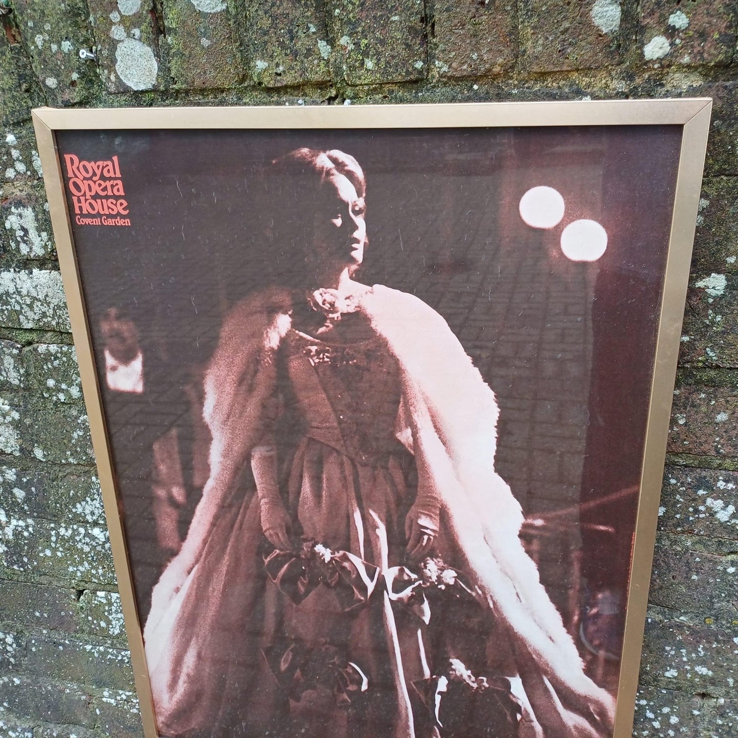1977 Vintage Opera Poster of Dame Kiri Te Kanawa in Arabella at The Royal Opera House, in retro vintage metal frame - large retro poster