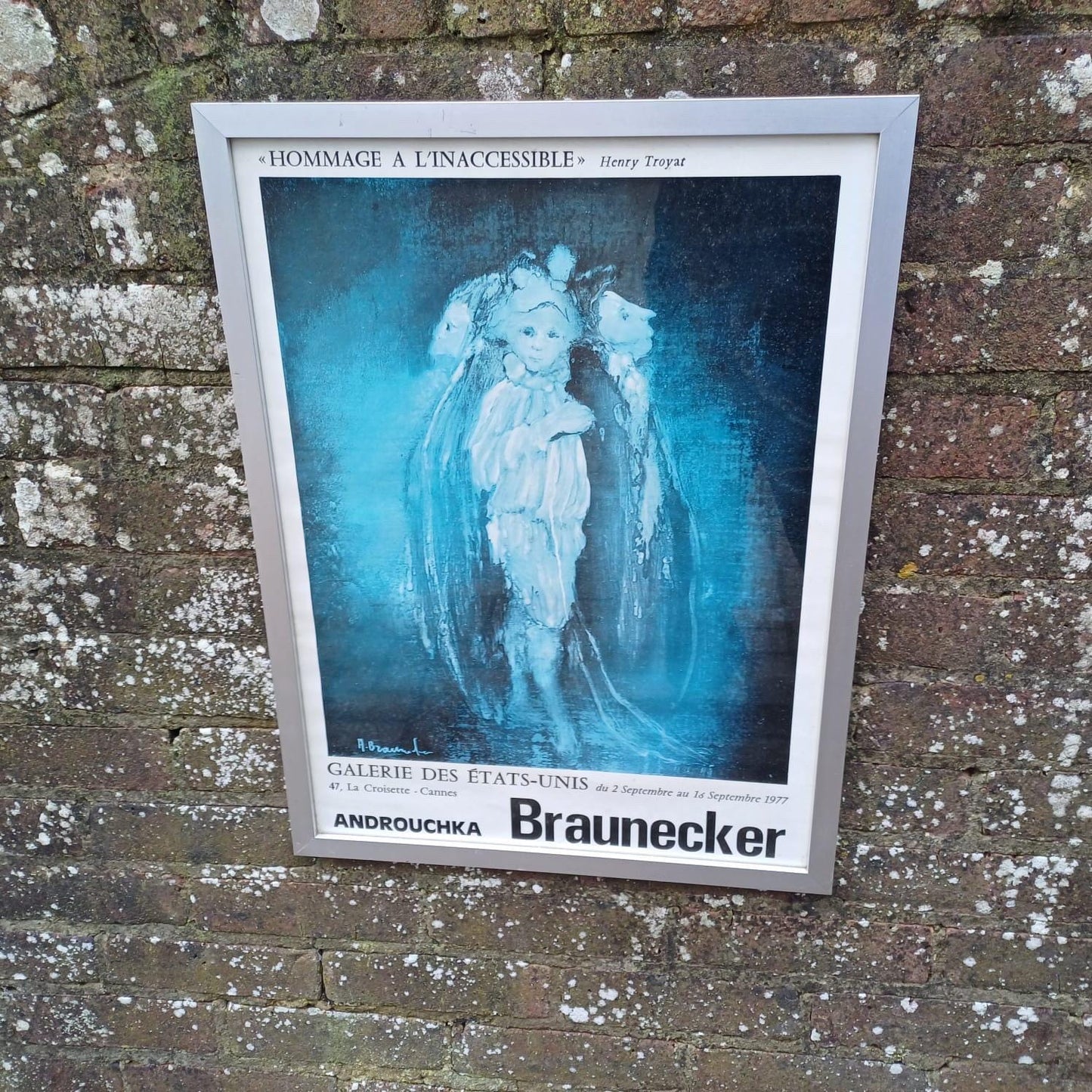 braunecker retro poster in retro glazed frame