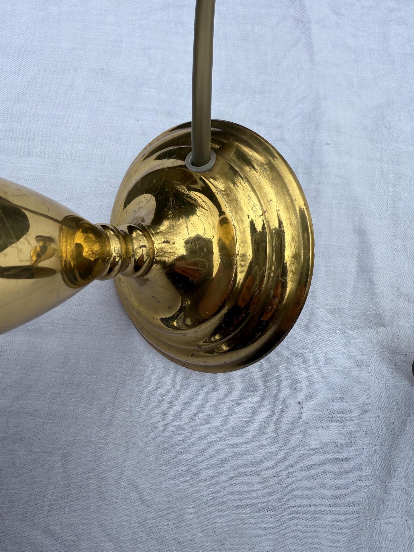 Superb Solid Brass small vintage table lamps, 1970s/80s, matching pair, bedside lamps, working and PAT tested