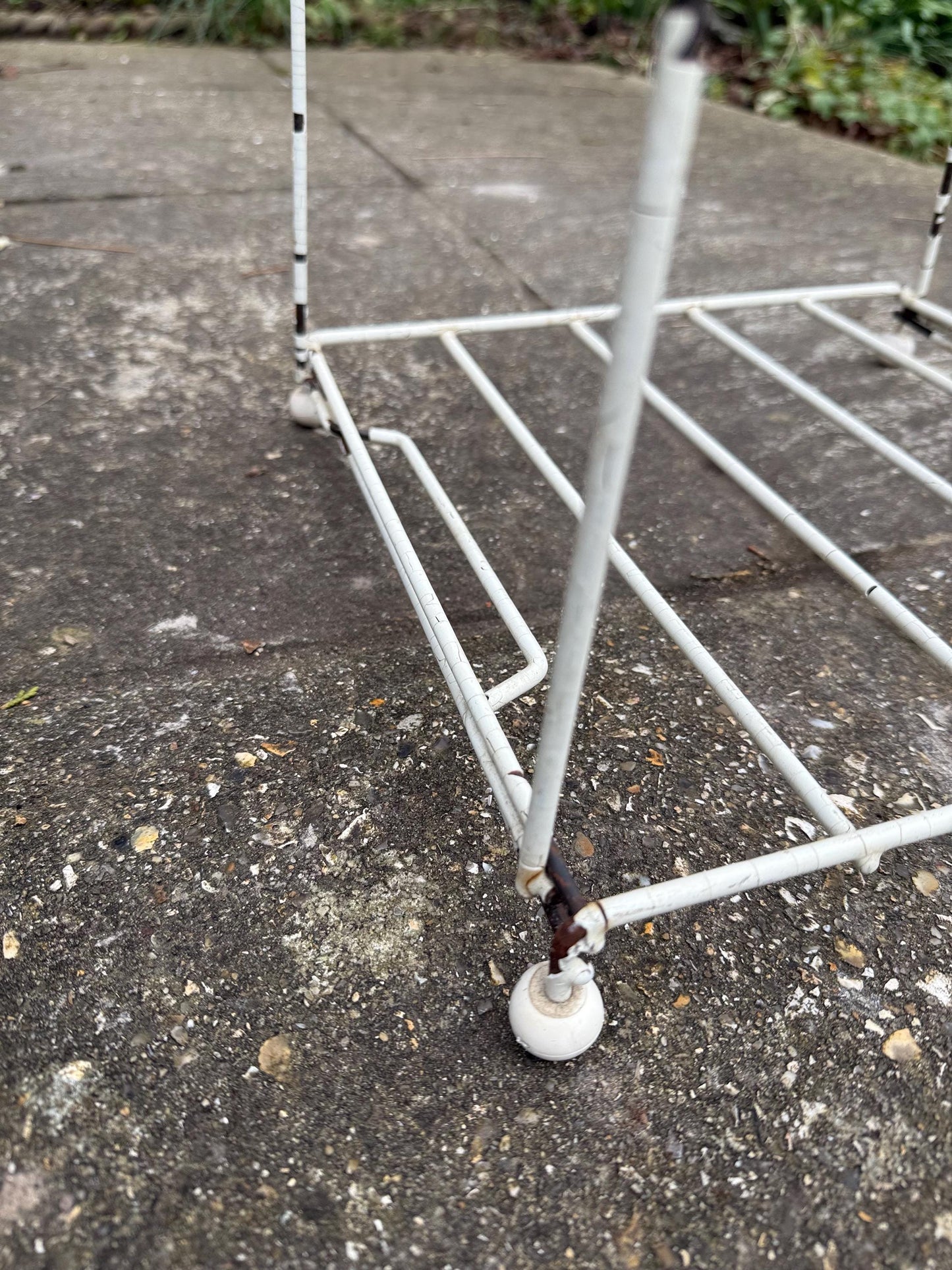Vintage retro Kitchen Stand - pot stand, metal pot holder, vintage stand, metal storage, retro stand, vintage kitchen, vintage plant stand