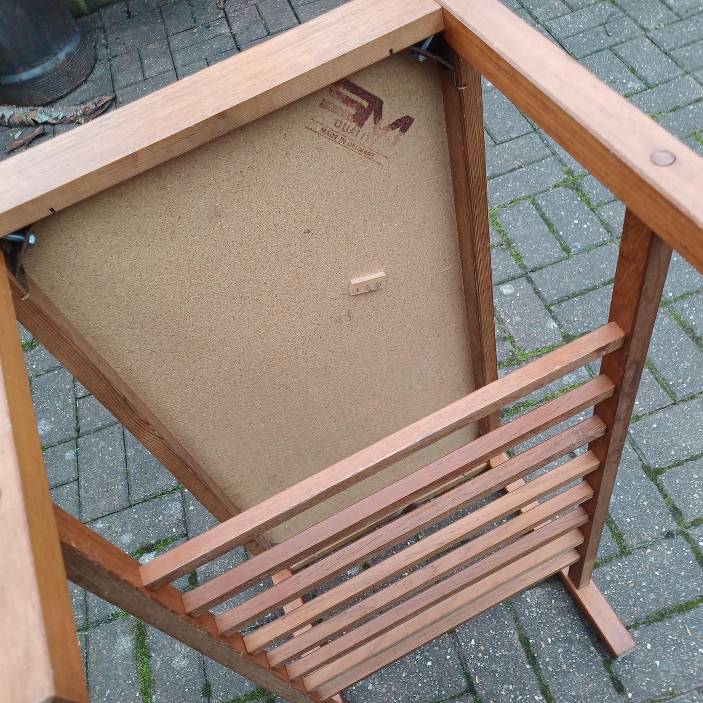 Made in Denmark Vintage Retro Mid-Century Tile Top Coffee Table with Magazine Rack Platform FREE HAND Delivery