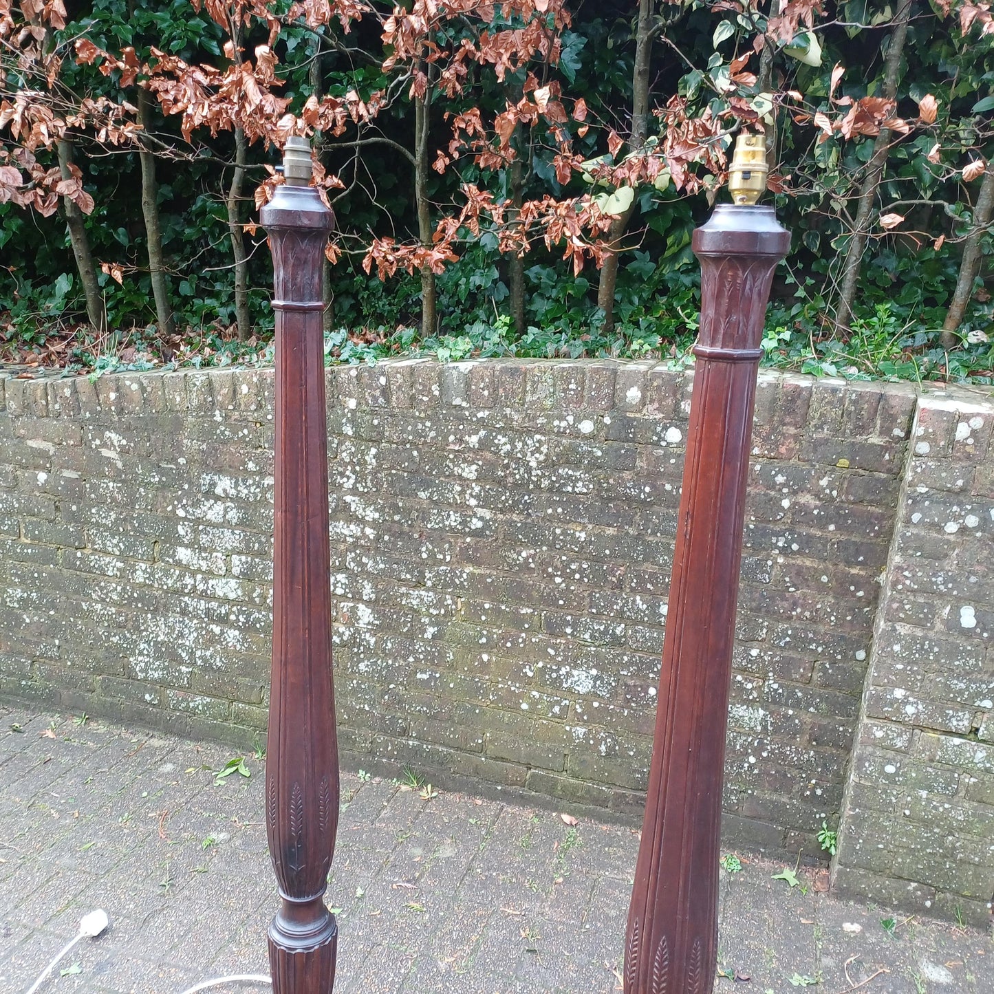 Rare & Elegant Pair of Late Victorian/Edwardian Working Standard Lamps Statement Pieces FREE HAND Delivery