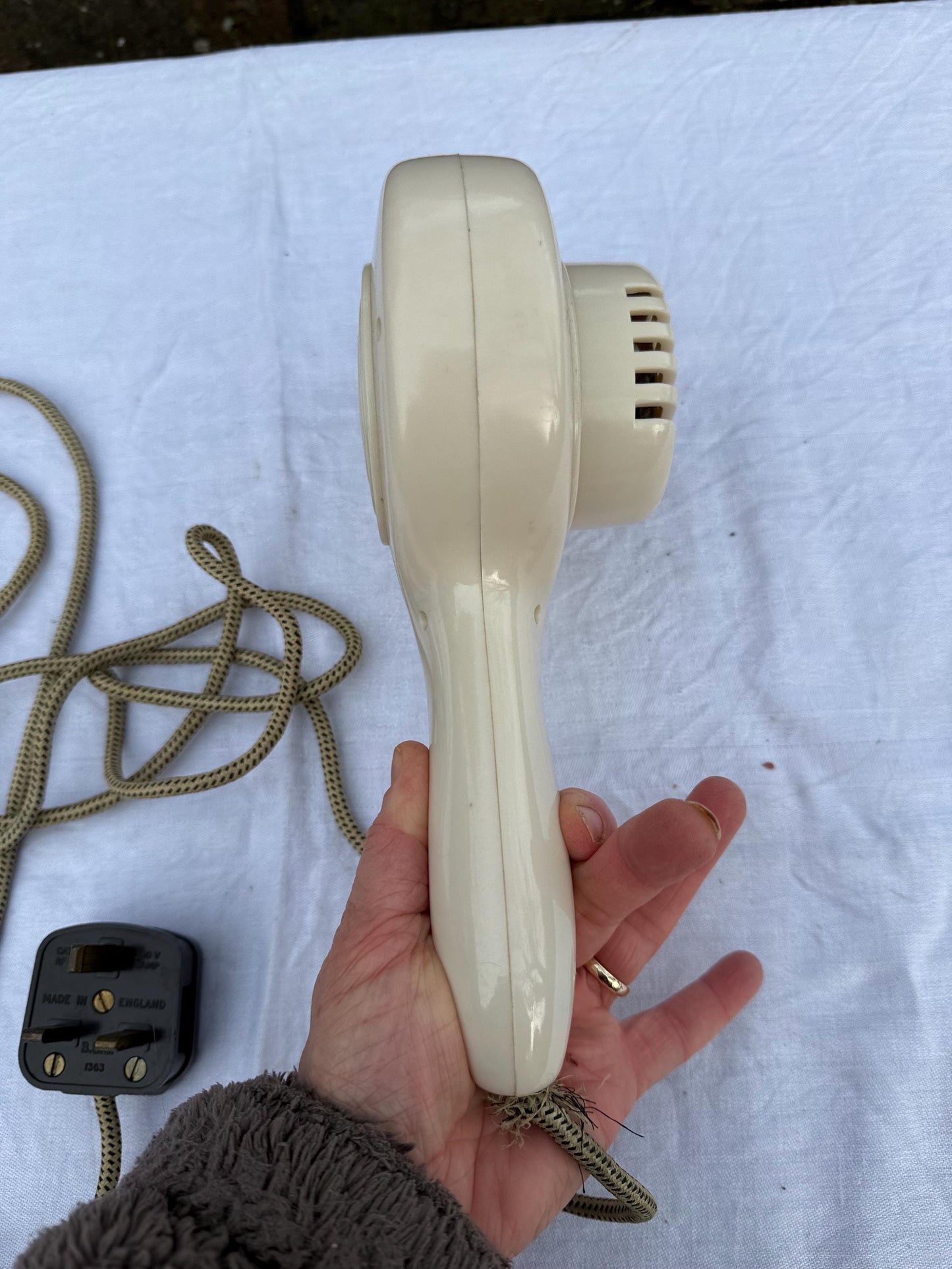 Vintage Hairdryer - Original 1950s Morphy Richards Noiseless HairDryer - in original box, with guarantee and sales receipt