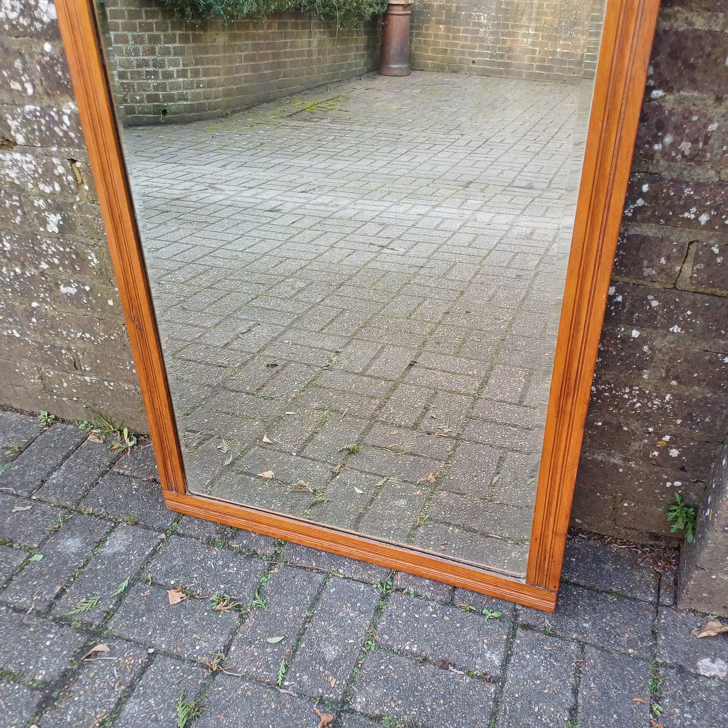 Huge Early 20th Century Large Over Mantel or Wall Mirror – Exceptional Craftsmanship, Elegant Design 118 x 69 cm FREE HAND Delivery