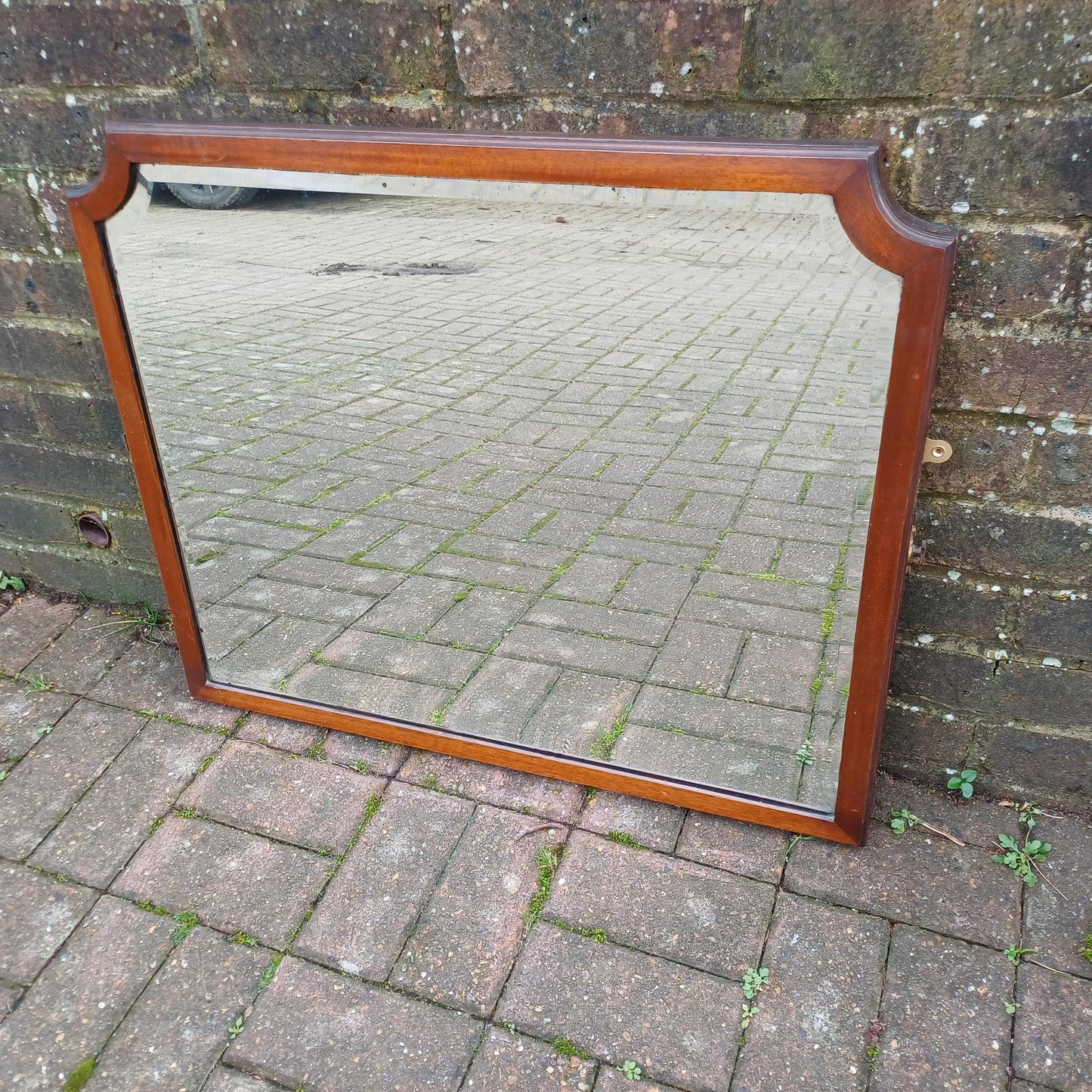 Large Imposing Vintage Mahogany Quality Wall Mirror FREE HAND Delivery